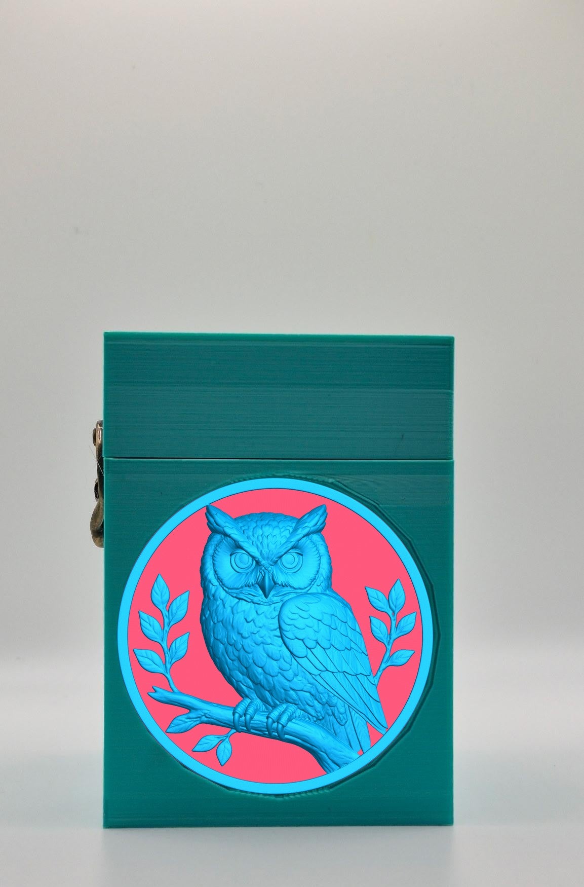 Owl Card Box — Green