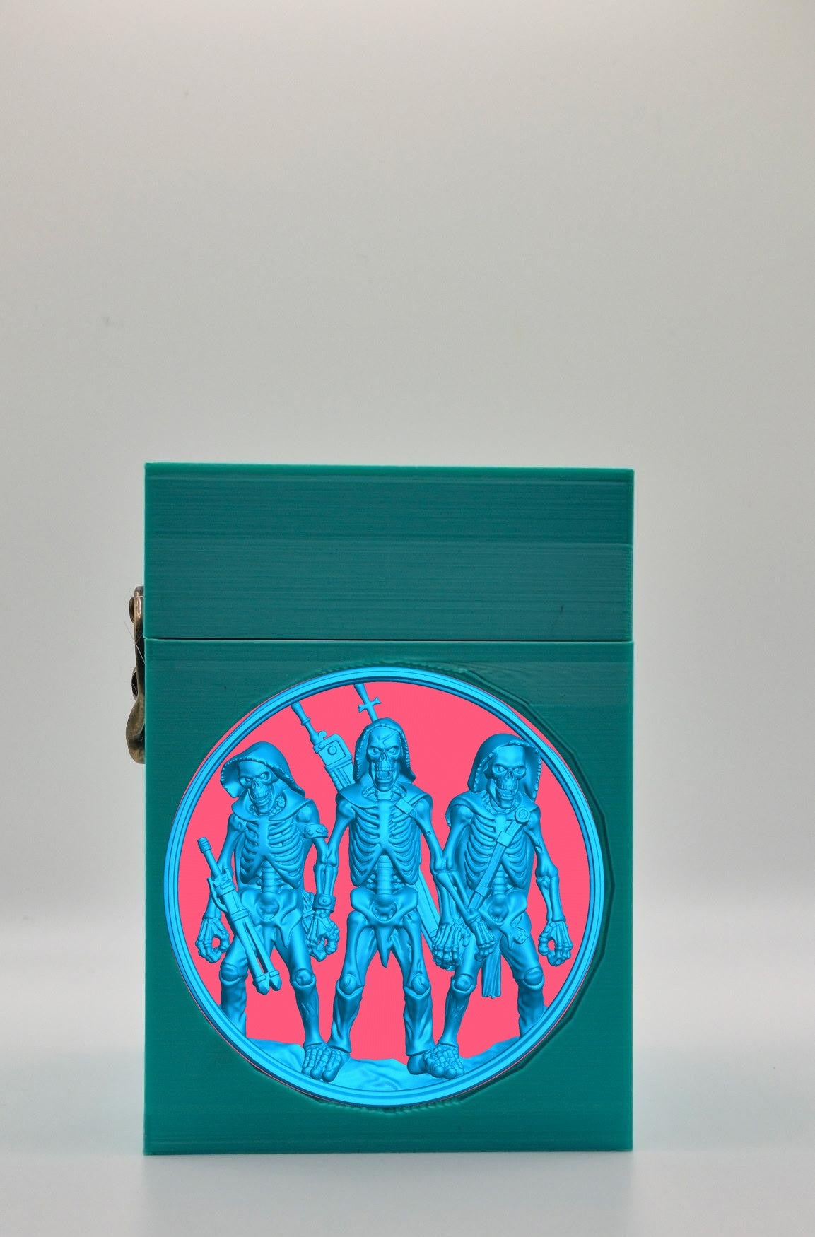 Skeleton Army Card Box — Green