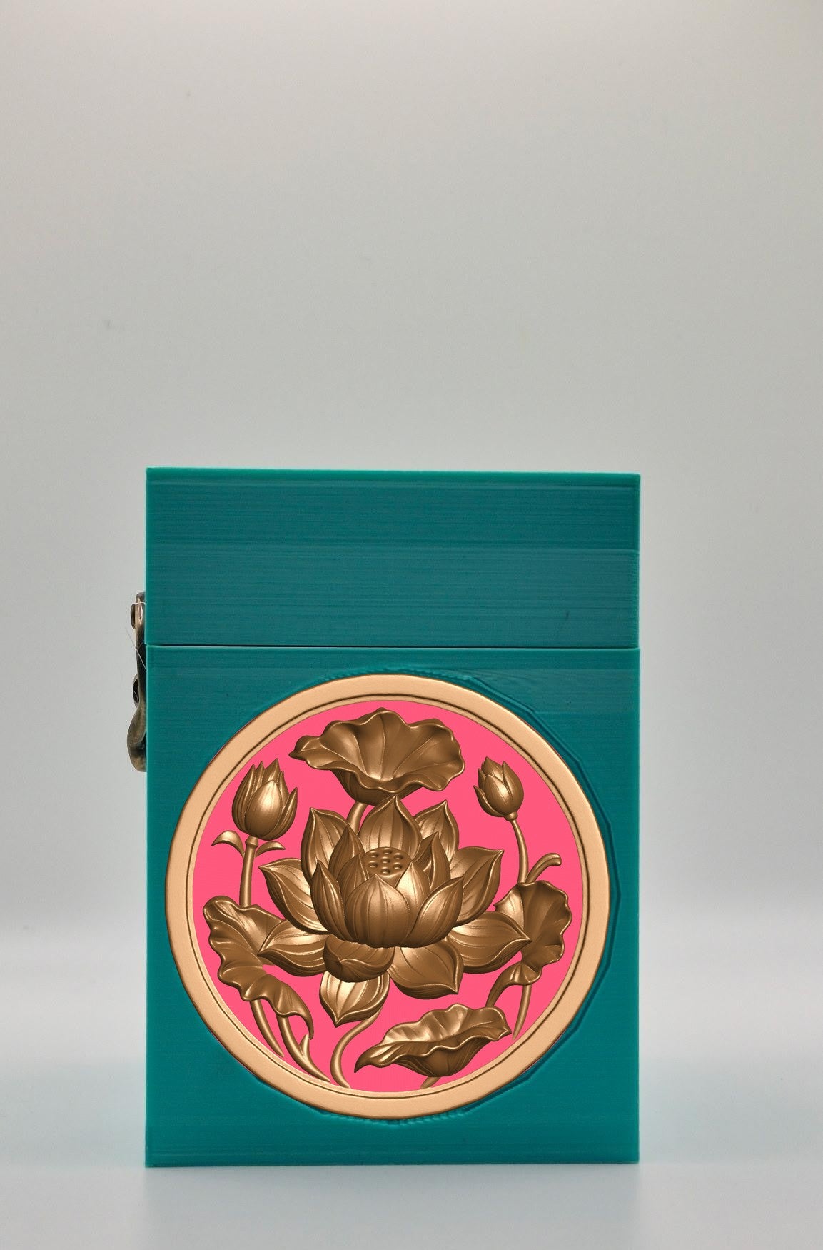 Lotus Card Box — Green