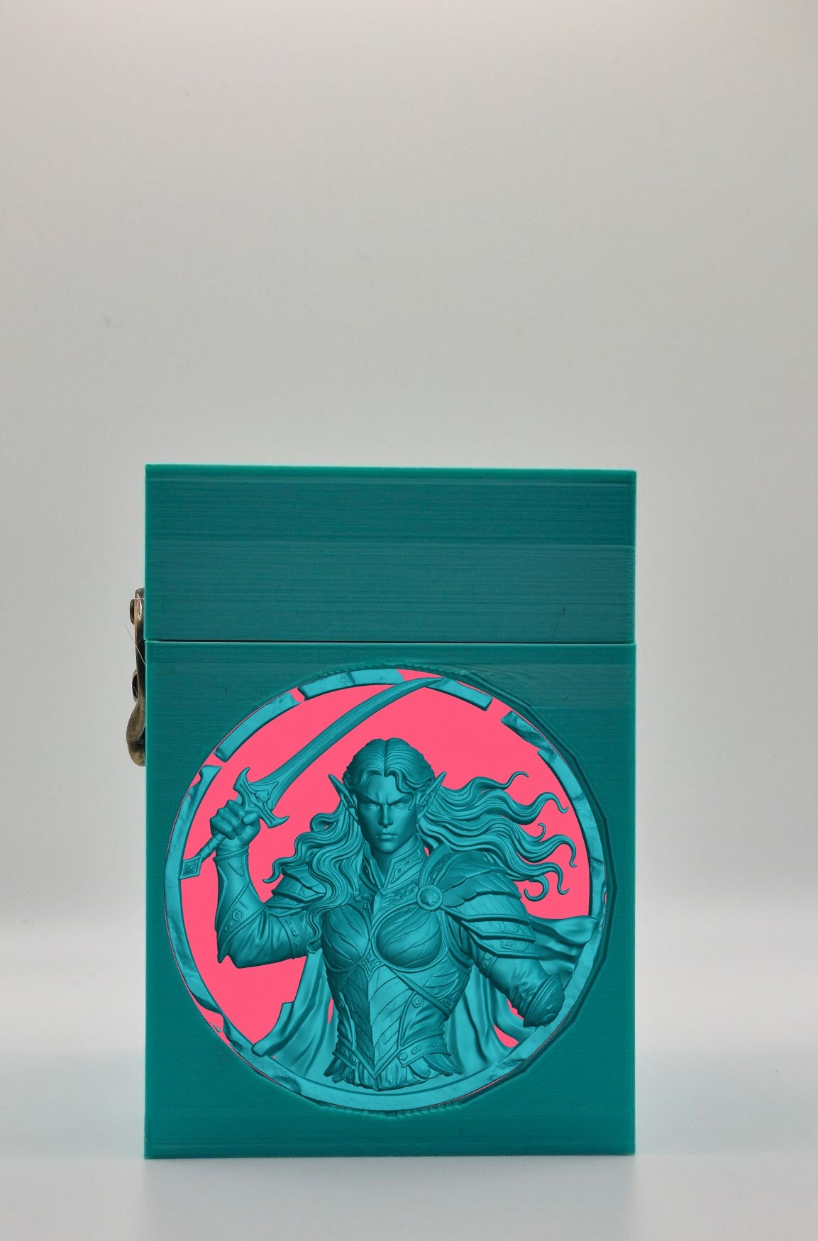 Elvish Warrior Card Box — Green