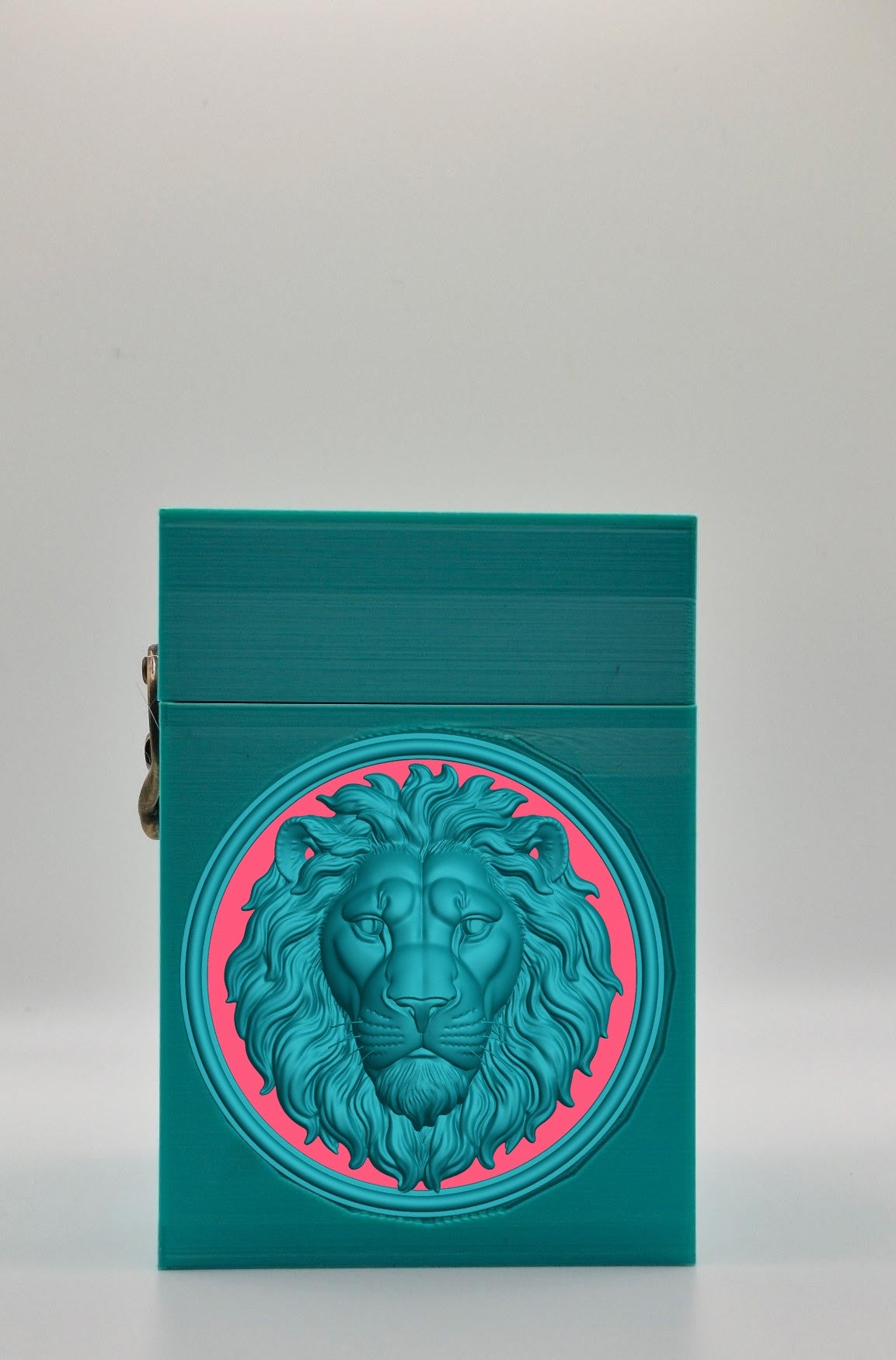 Lion Card Box — Green