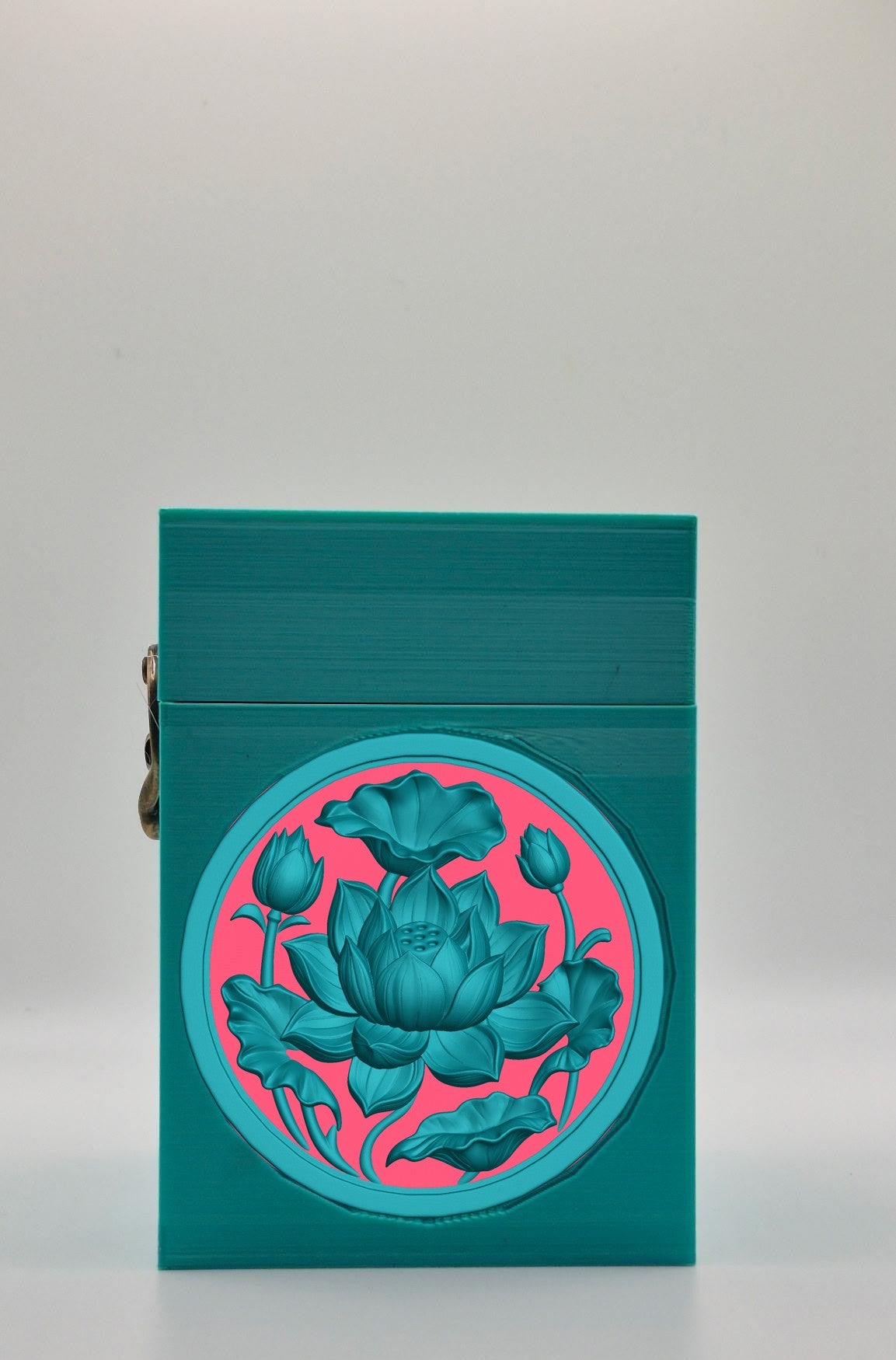 Lotus Card Box — Green