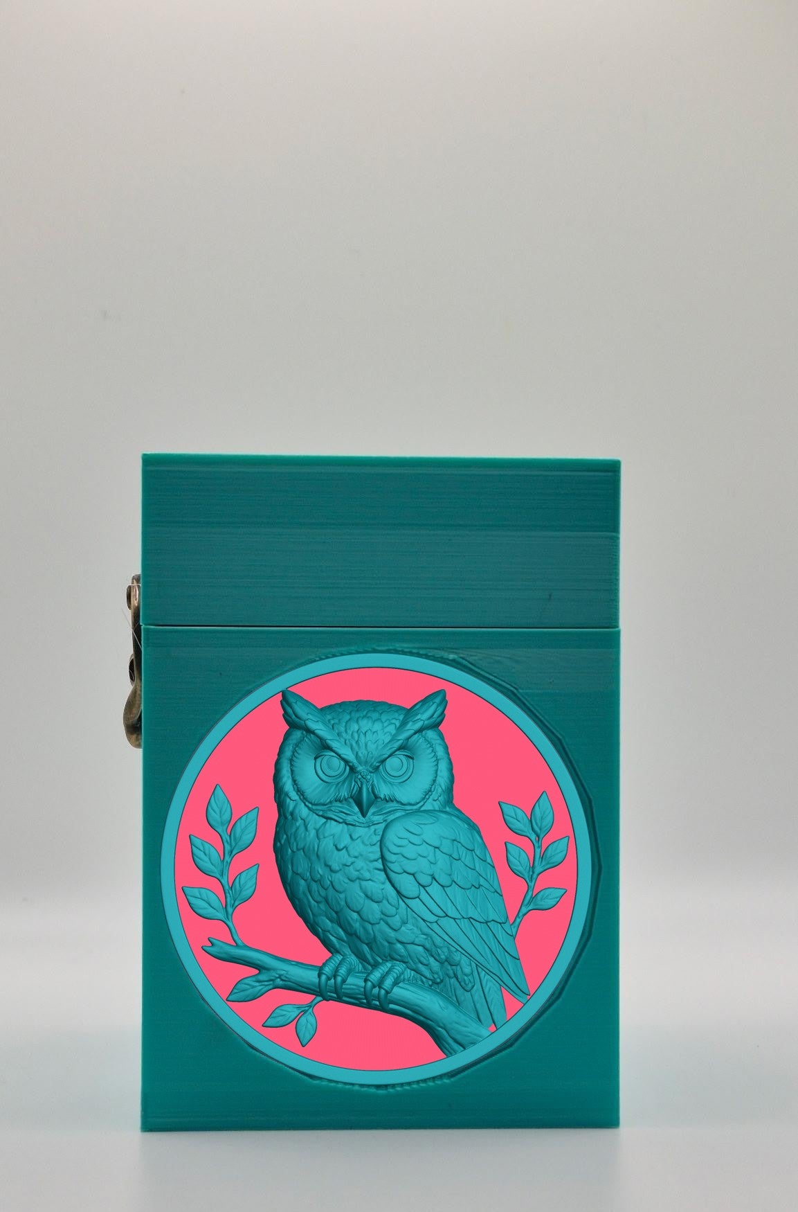 Owl Card Box — Green