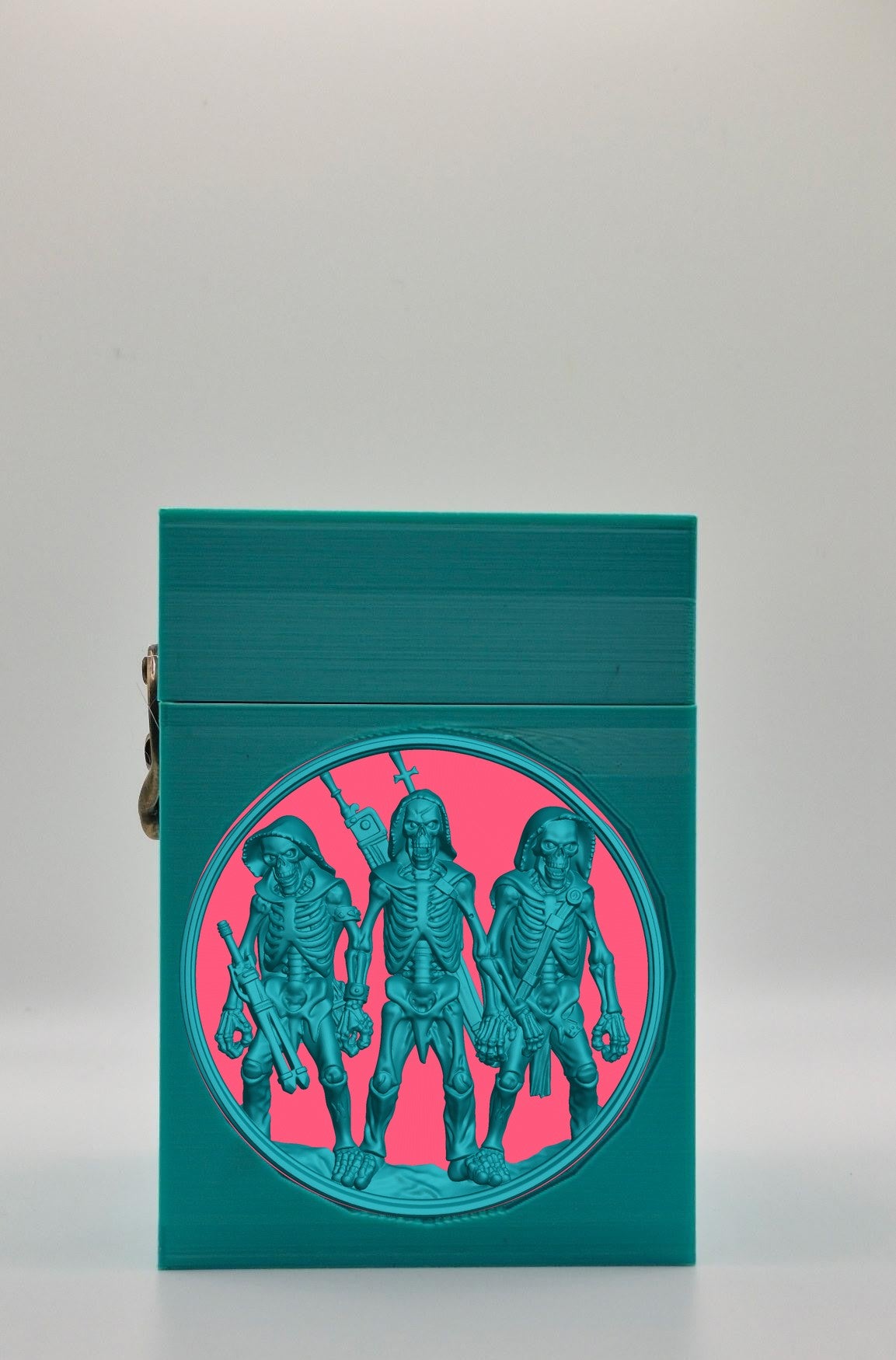 Skeleton Army Card Box — Green