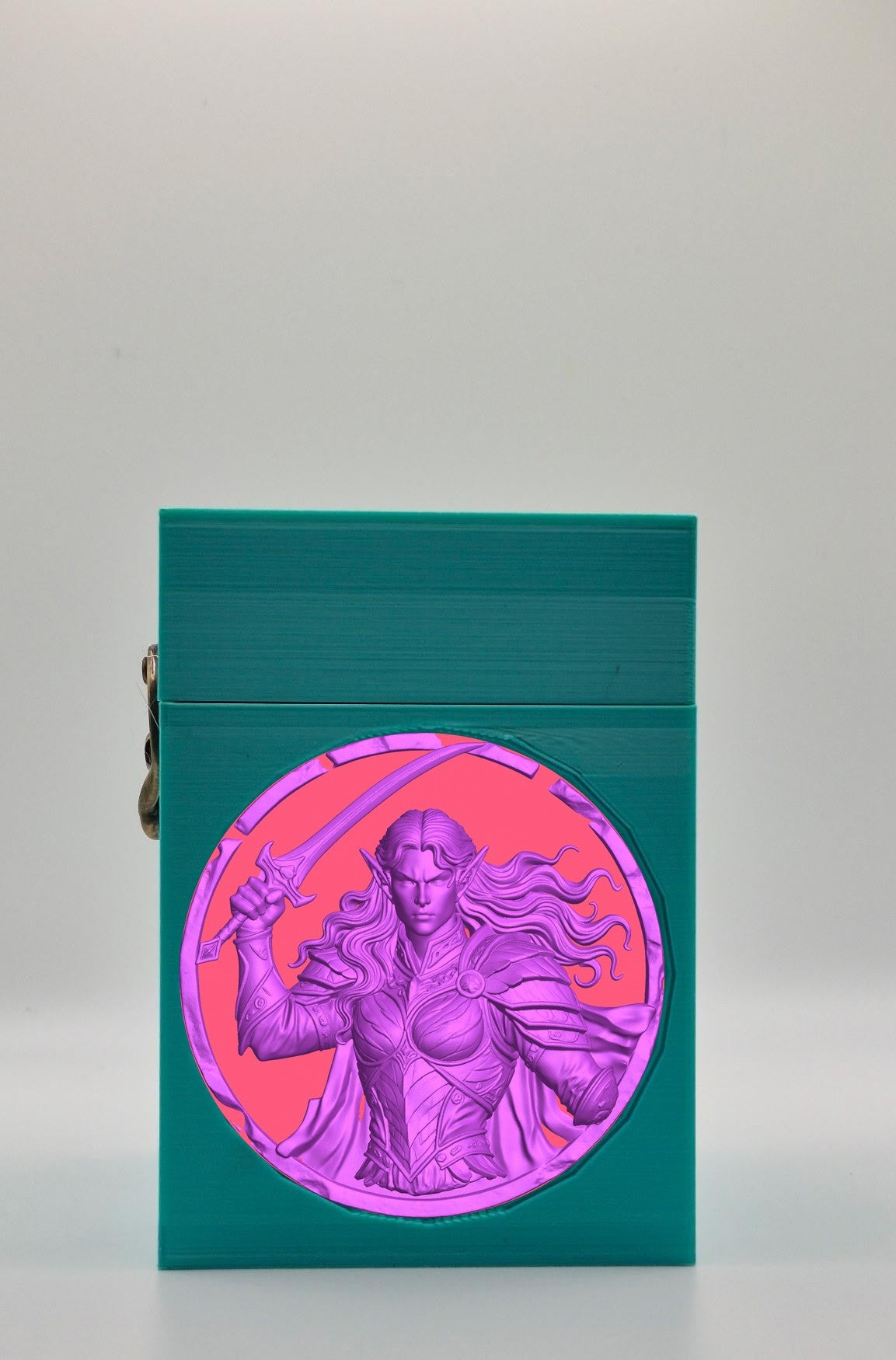 Elvish Warrior Card Box — Green