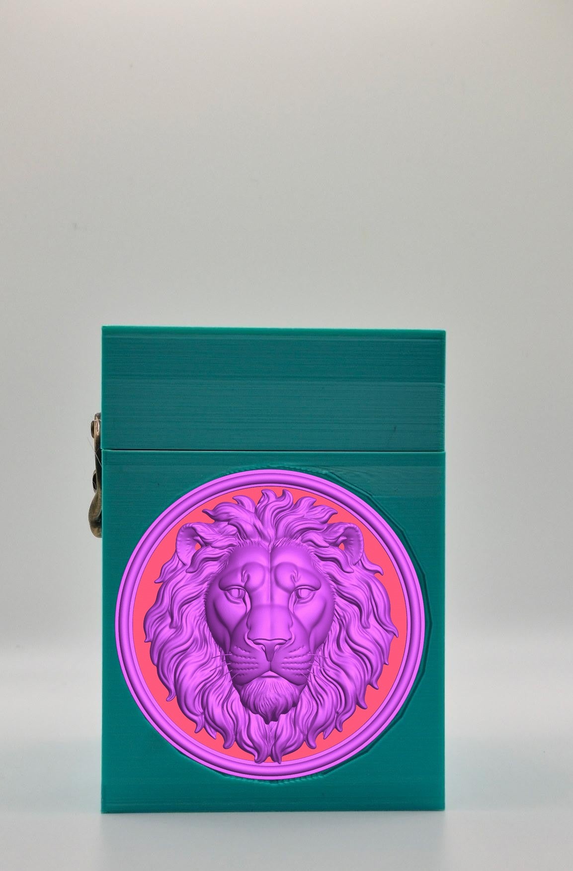 Lion Card Box — Green