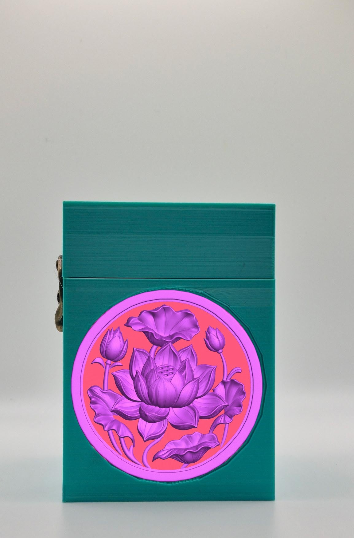 Lotus Card Box — Green