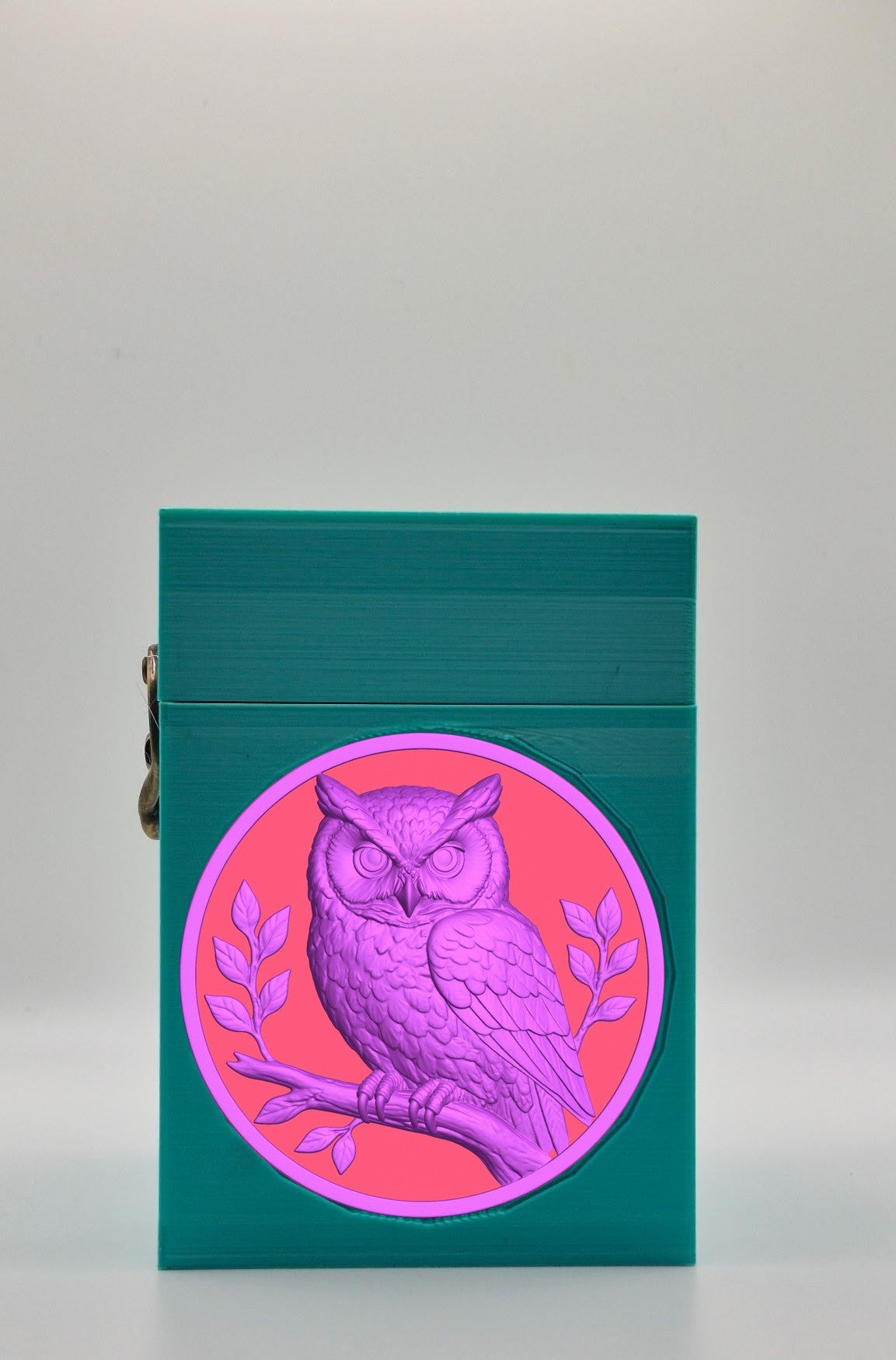 Owl Card Box — Green