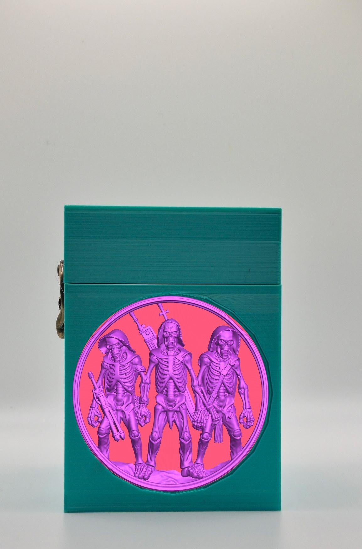 Skeleton Army Card Box — Green