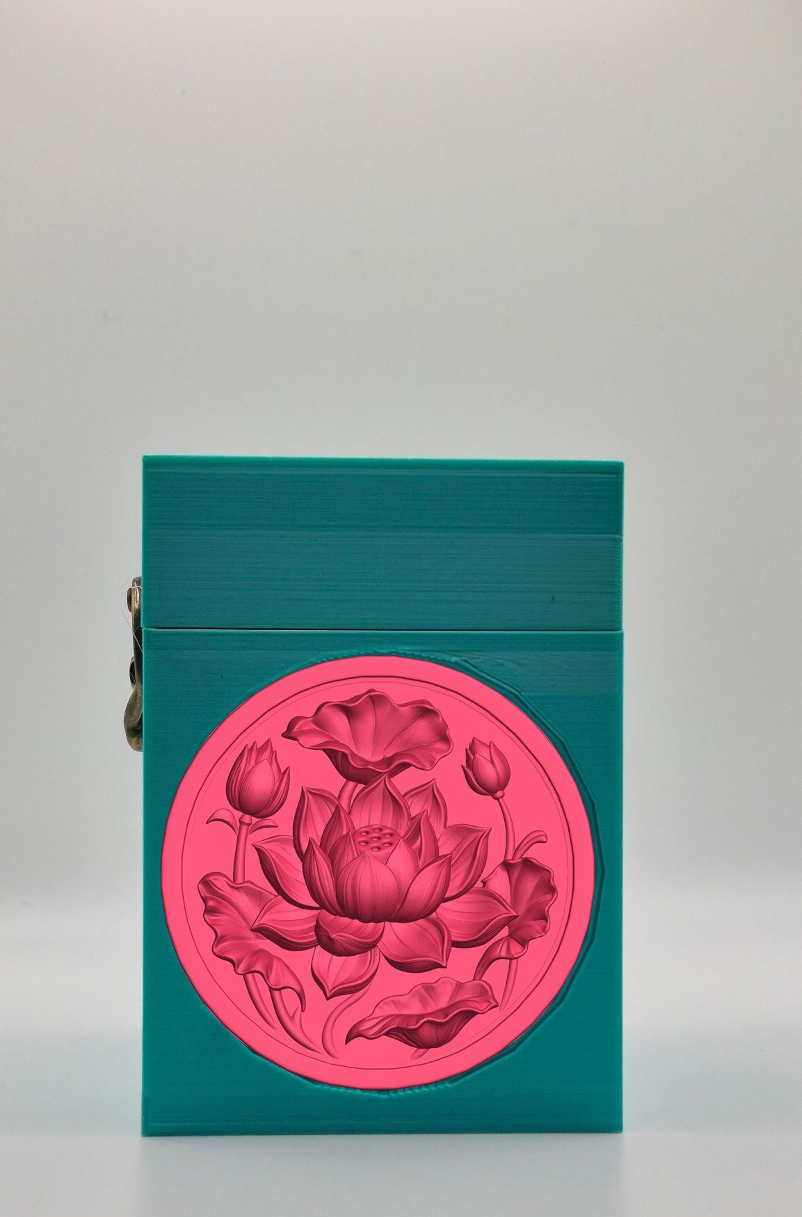 Lotus Card Box — Green