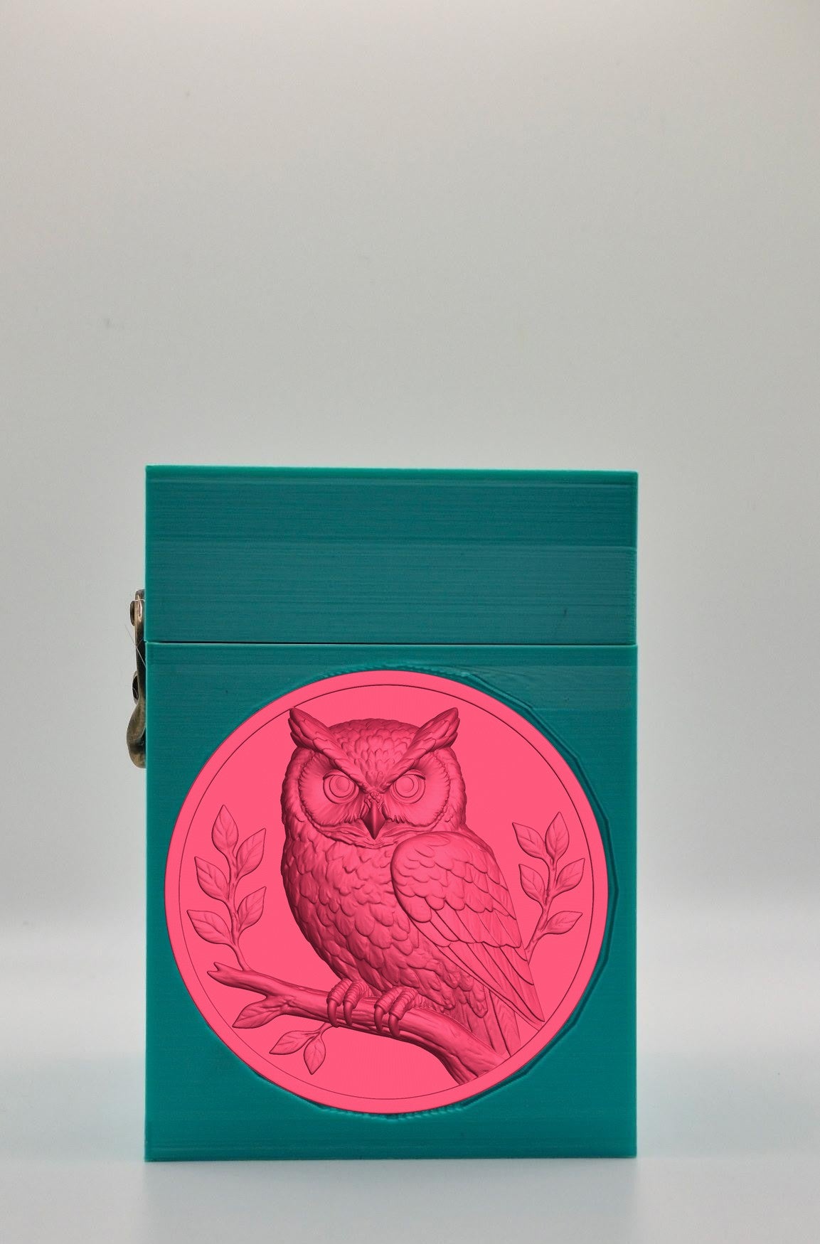 Owl Card Box — Green