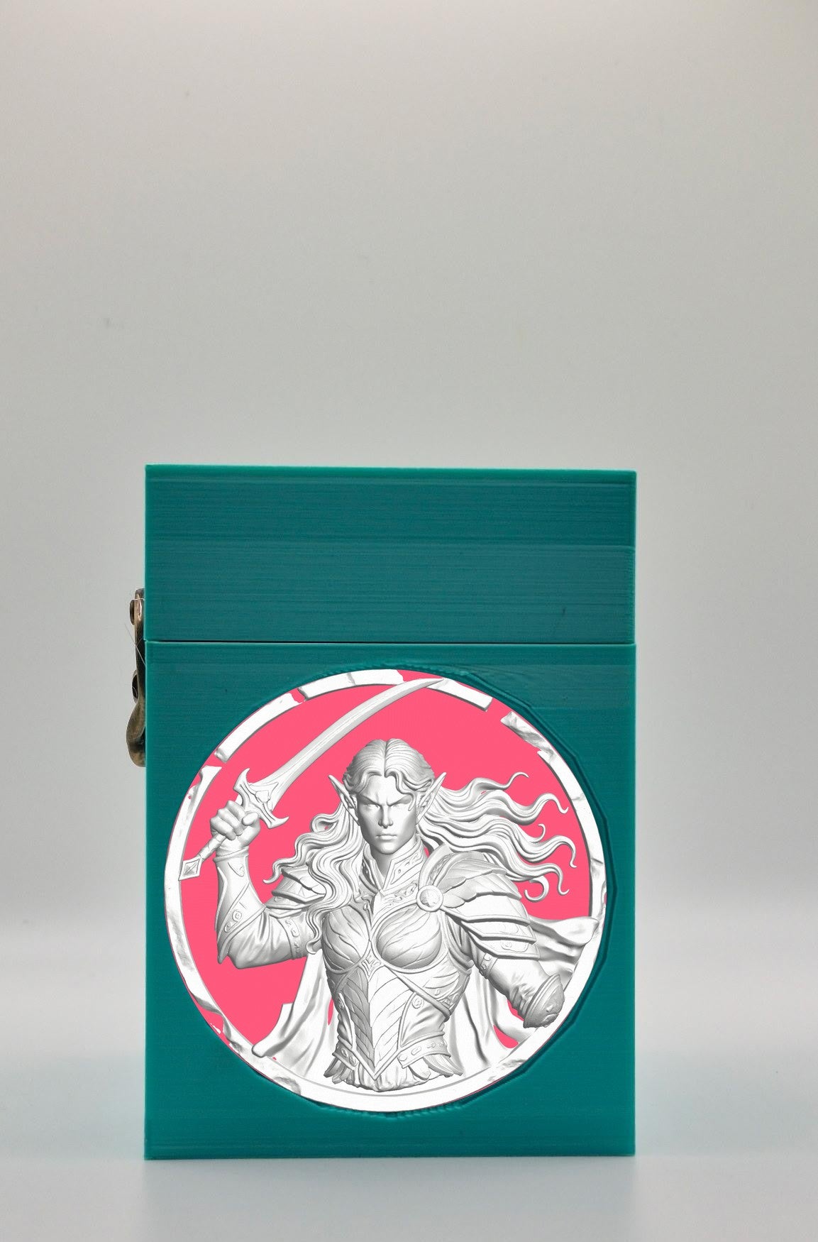 Elvish Warrior Card Box — Green