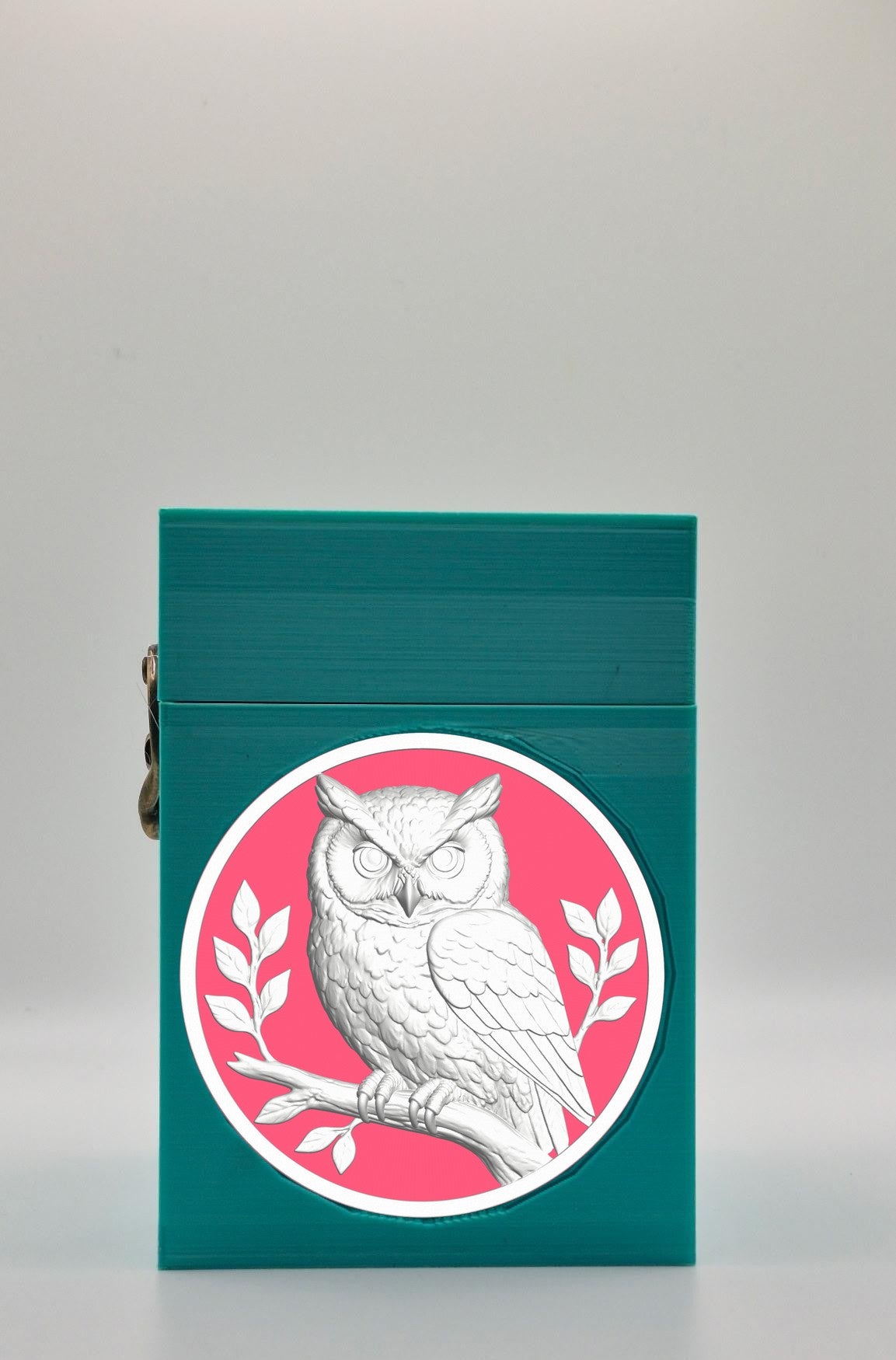 Owl Card Box — Green