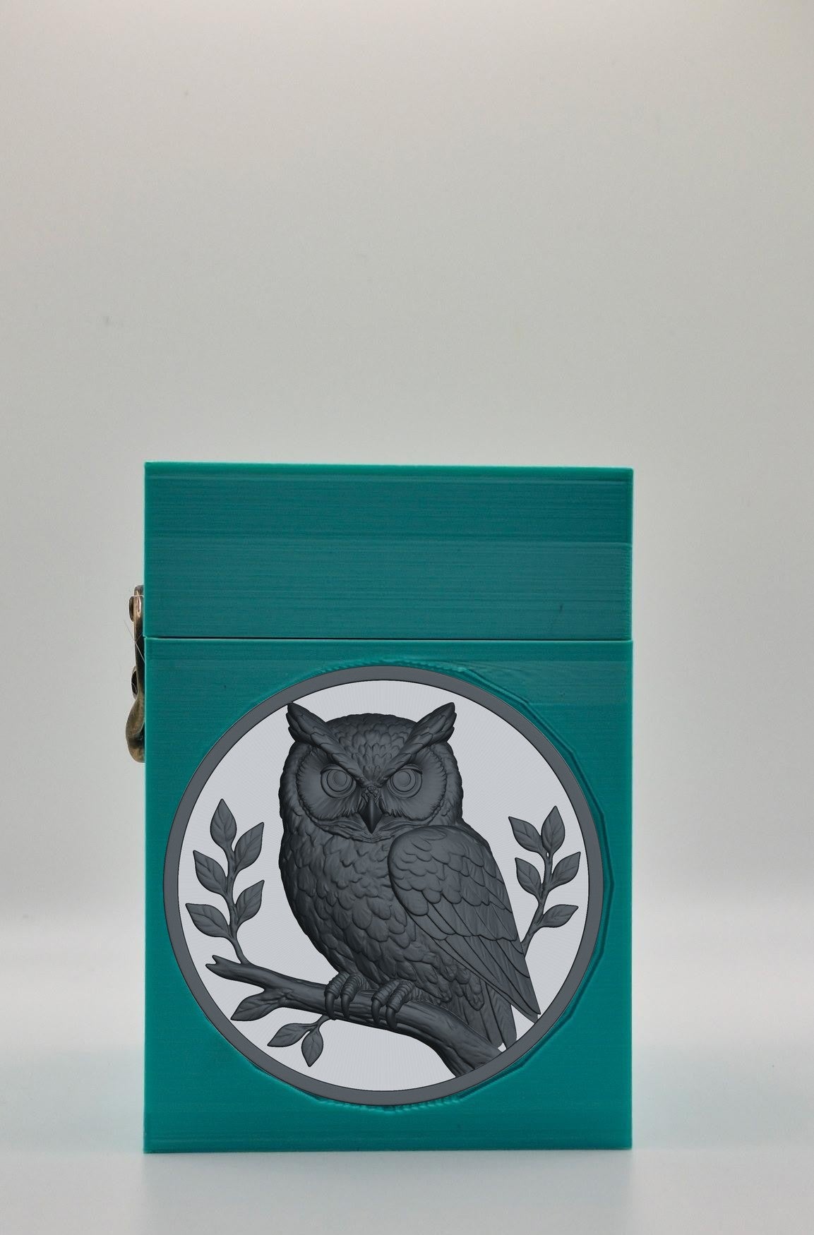 Owl Card Box — Green