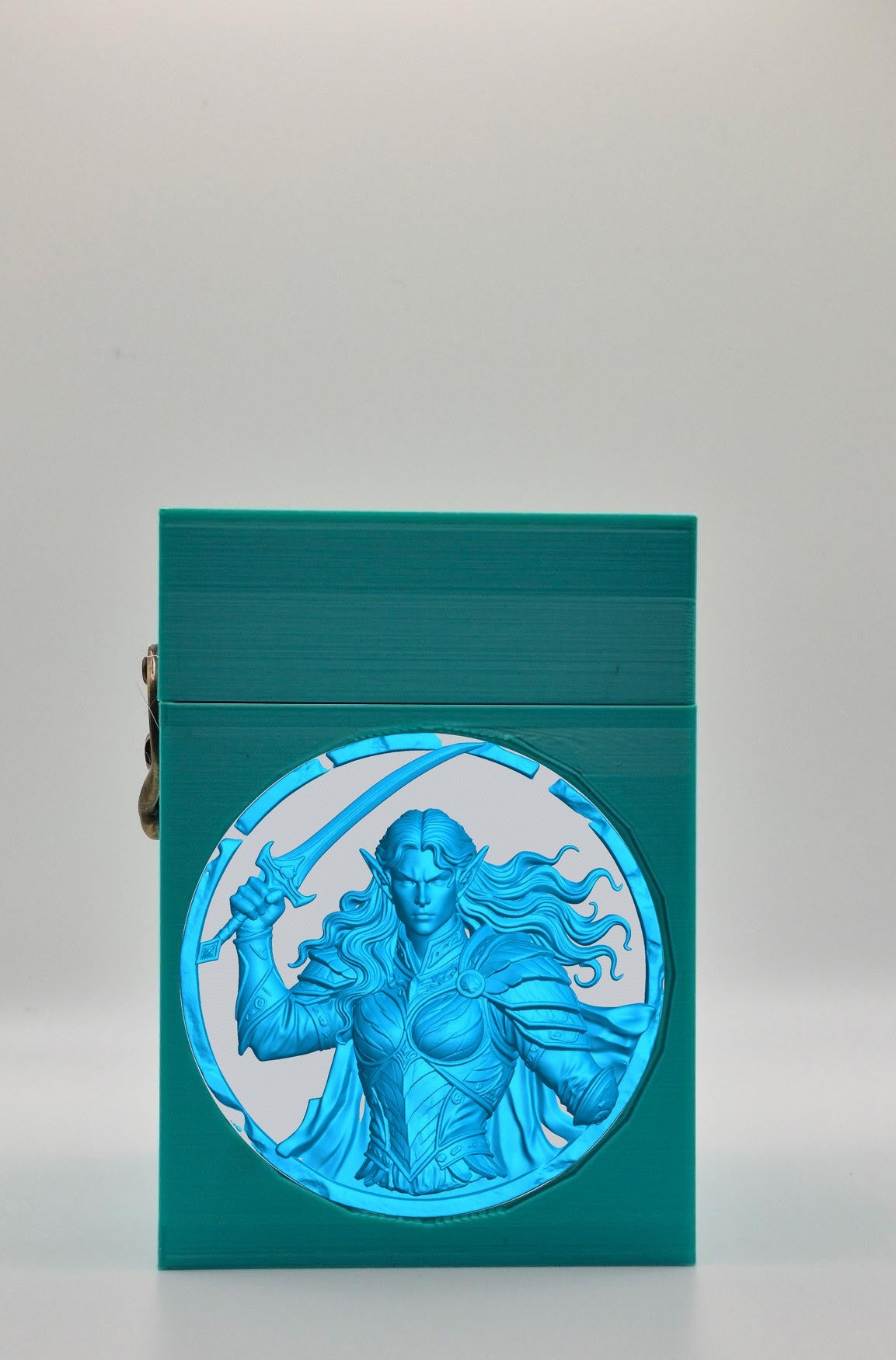 Elvish Warrior Card Box — Green