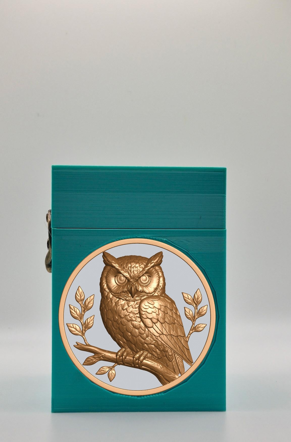 Owl Card Box — Green