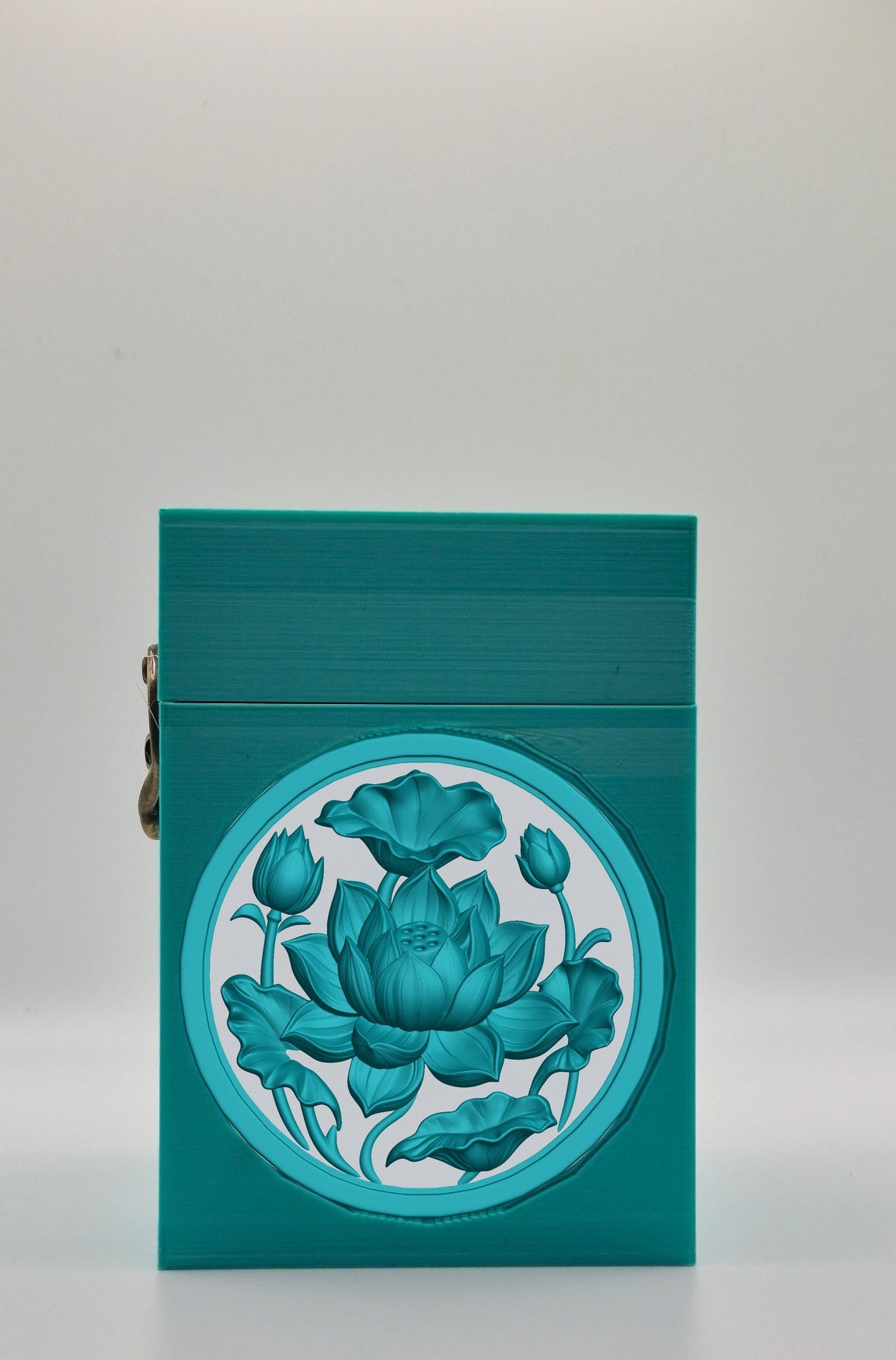 Lotus Card Box — Green