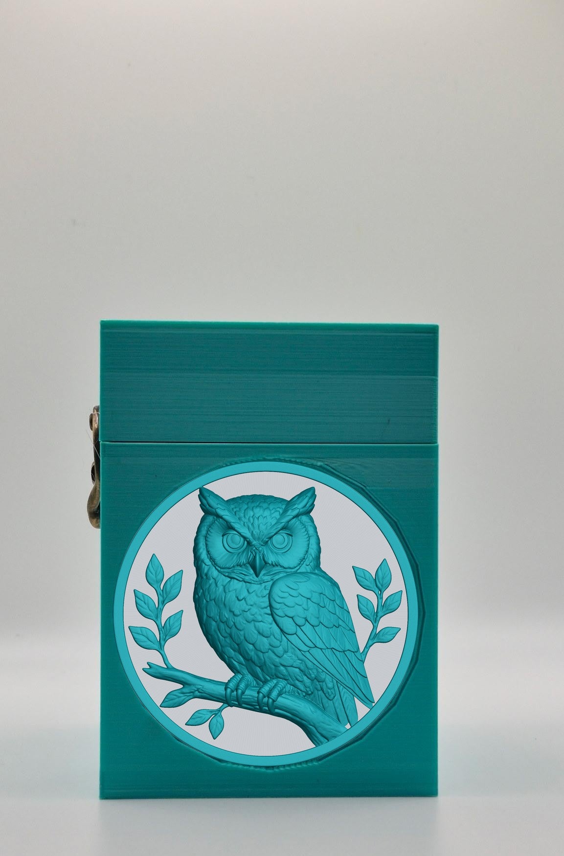 Owl Card Box — Green