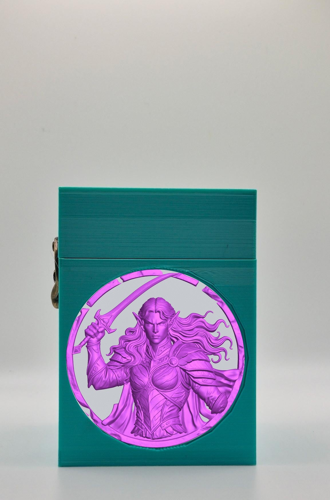 Elvish Warrior Card Box — Green