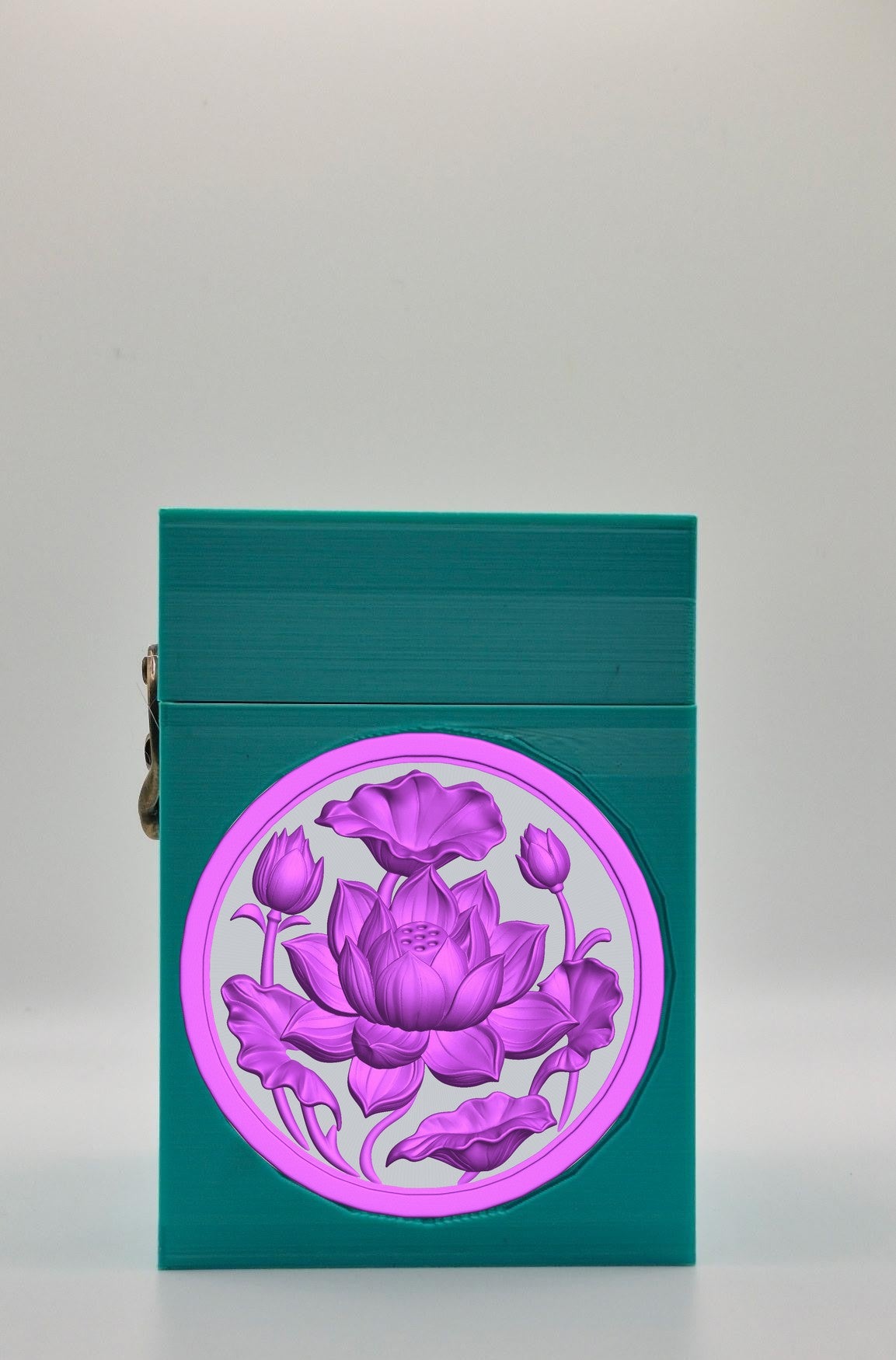 Lotus Card Box — Green
