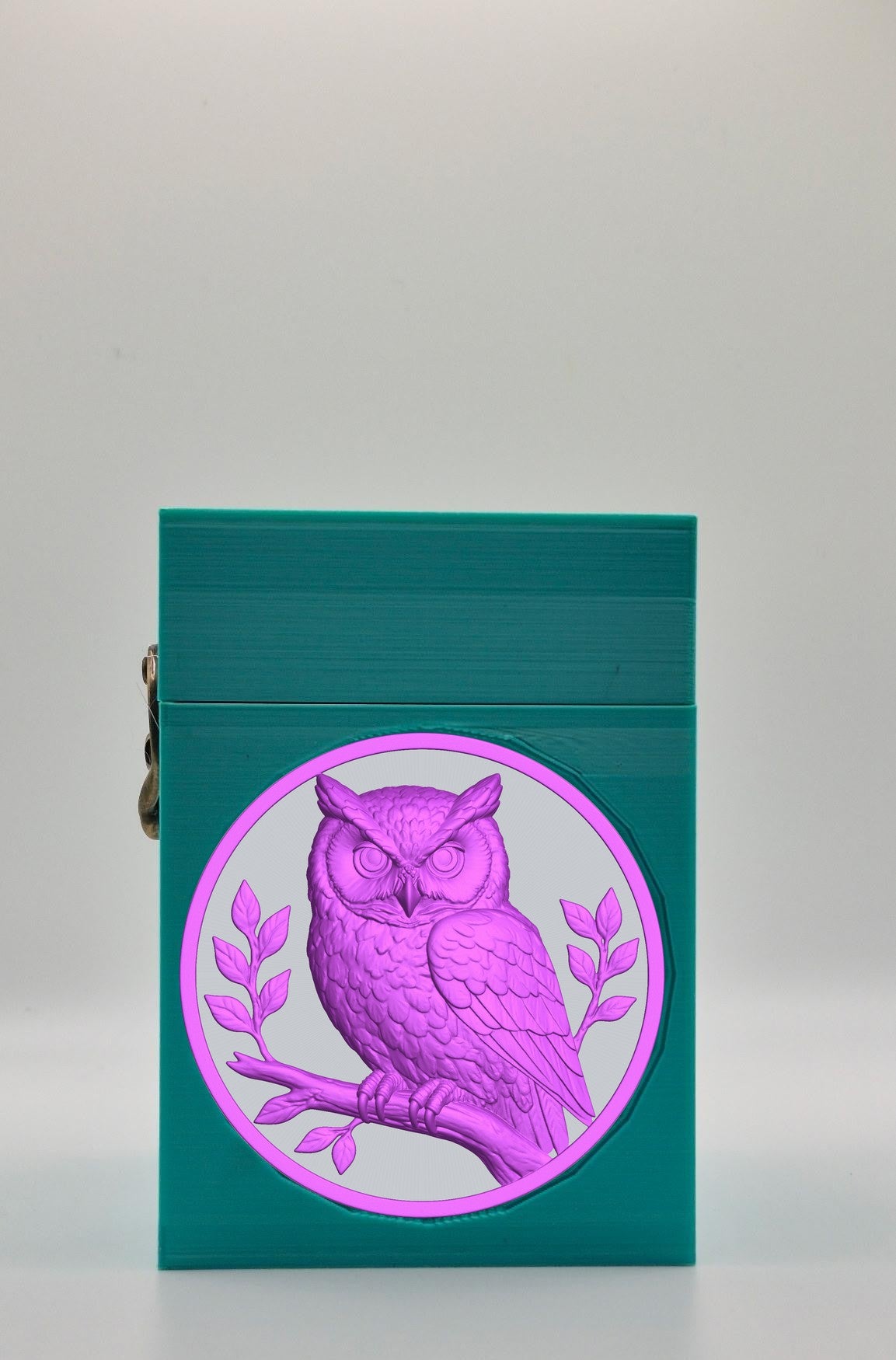 Owl Card Box — Green