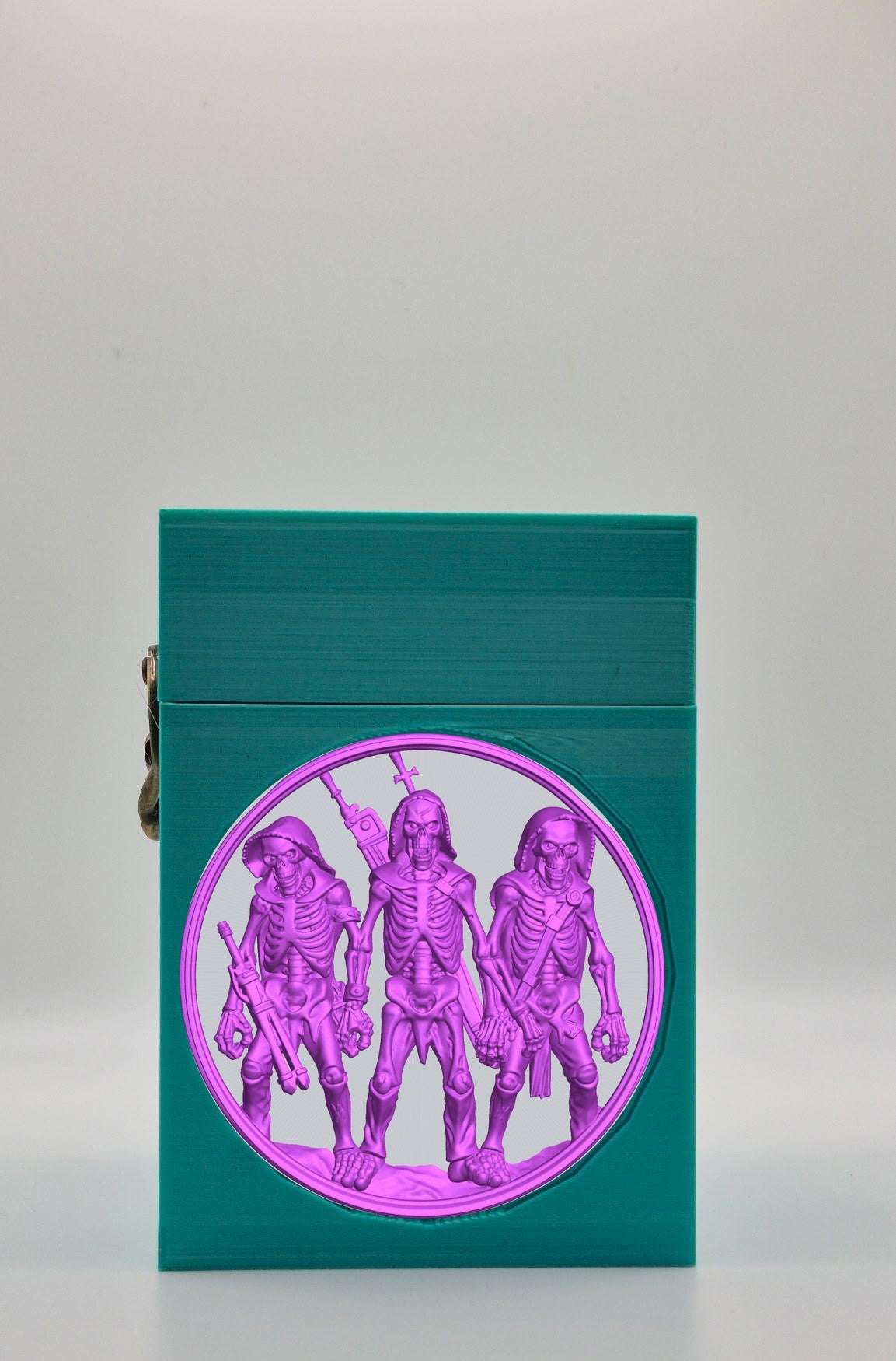 Skeleton Army Card Box — Green