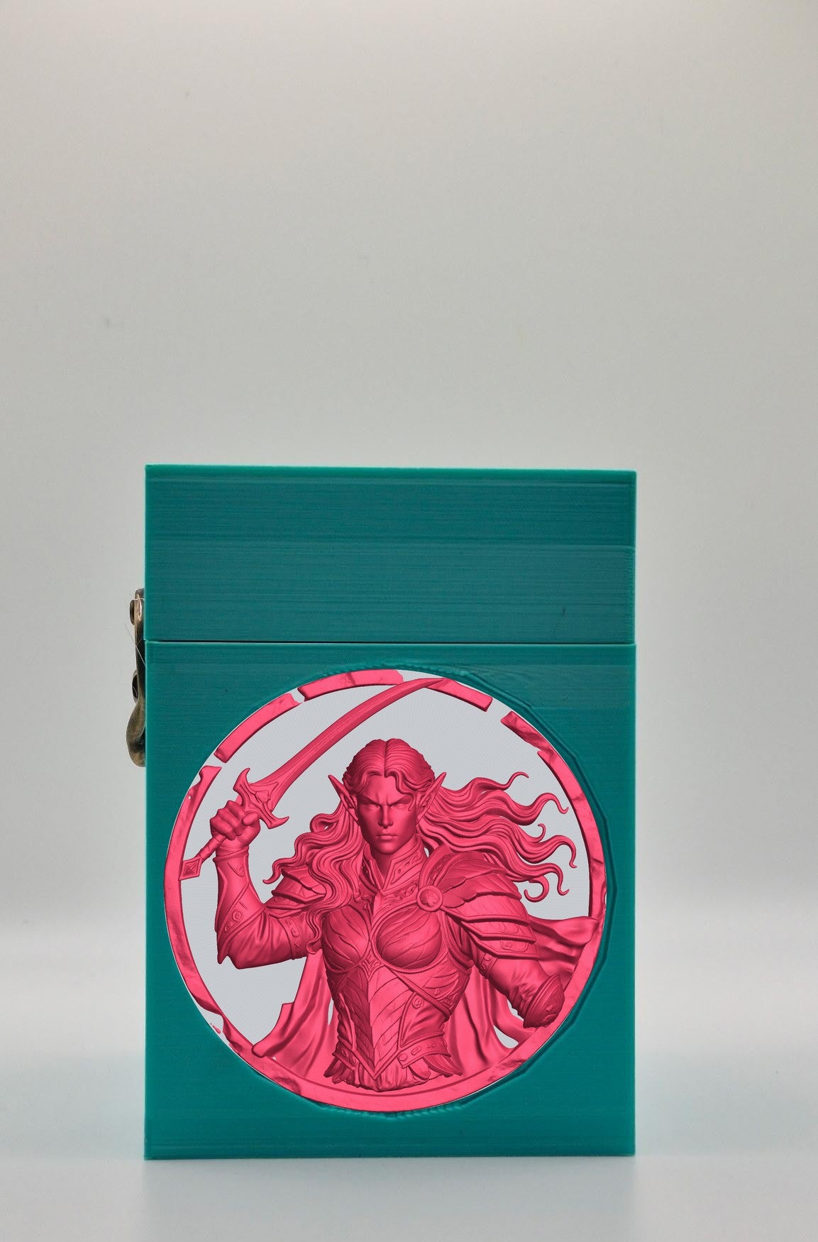 Elvish Warrior Card Box — Green