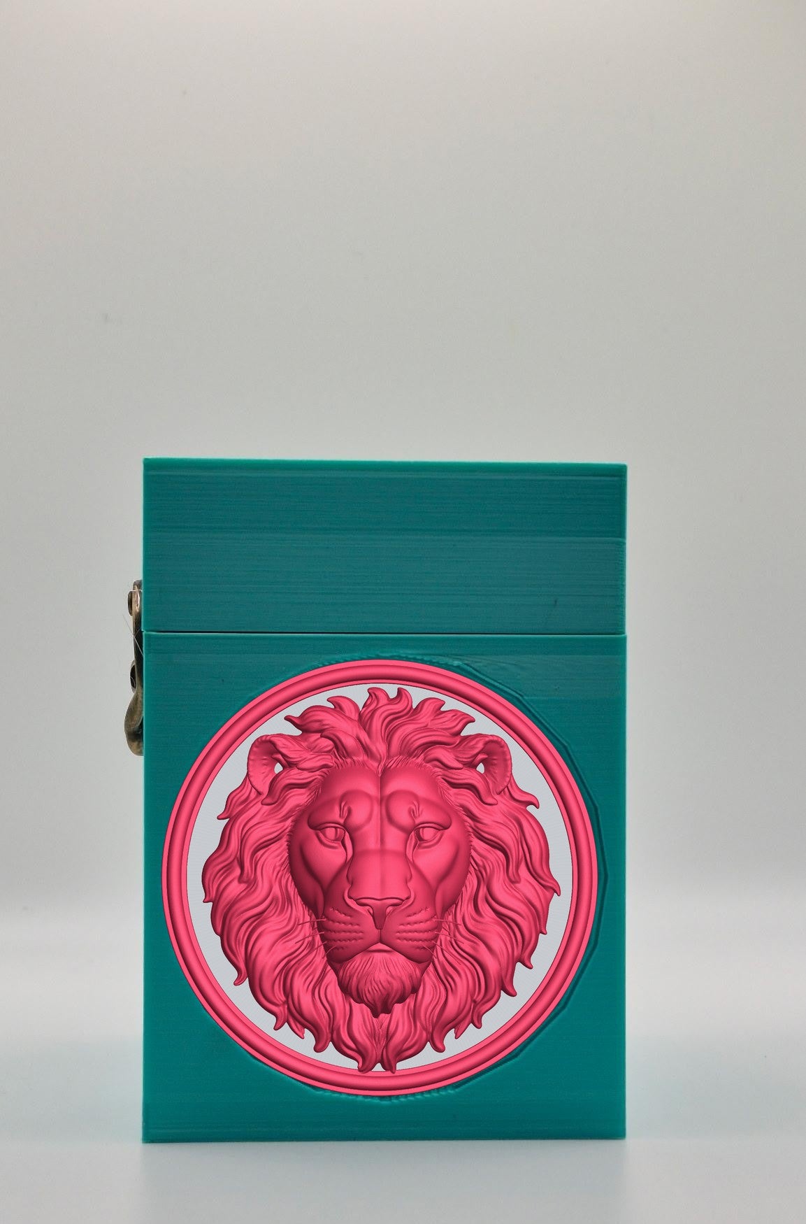 Lion Card Box — Green