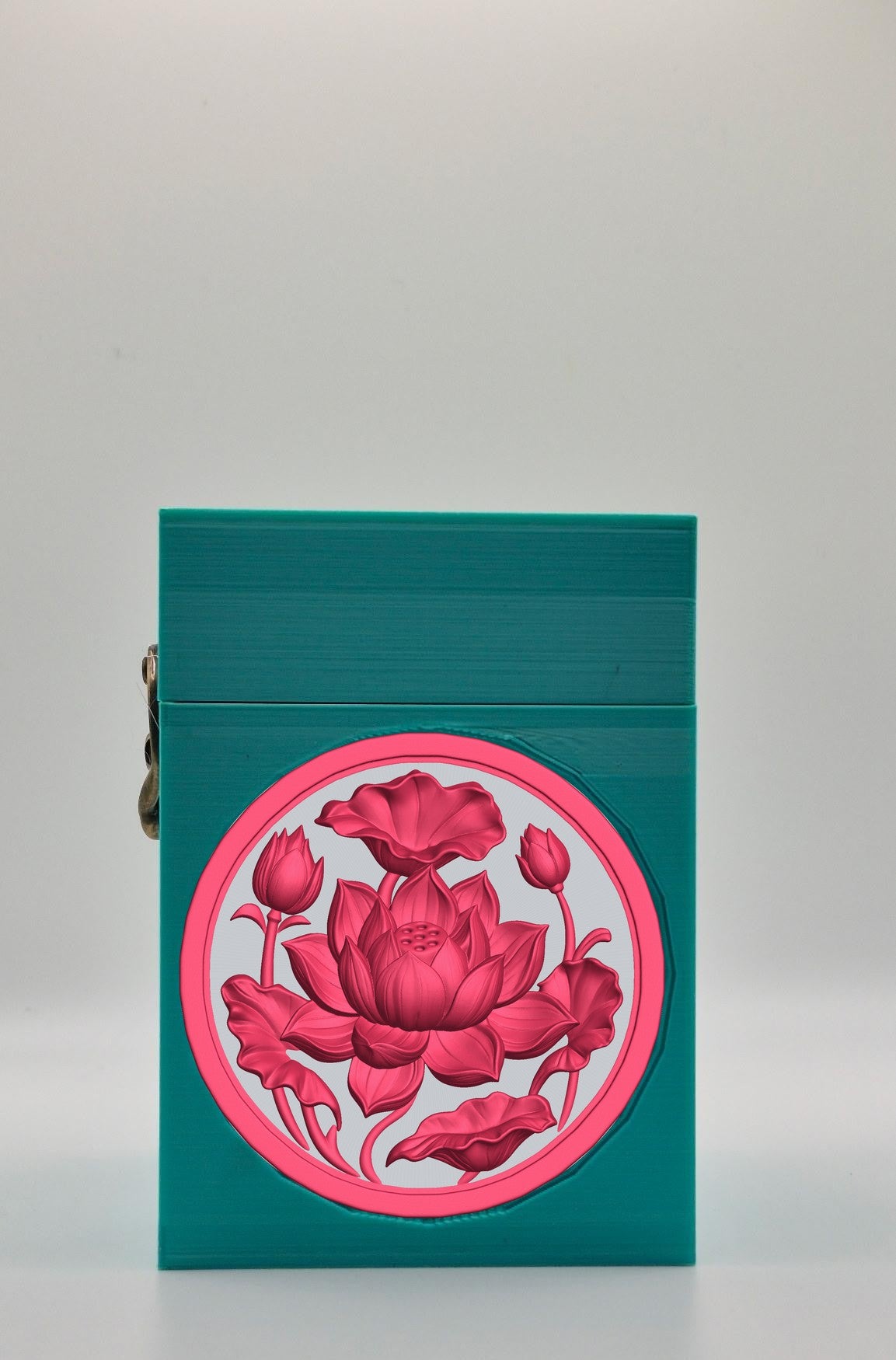 Lotus Card Box — Green