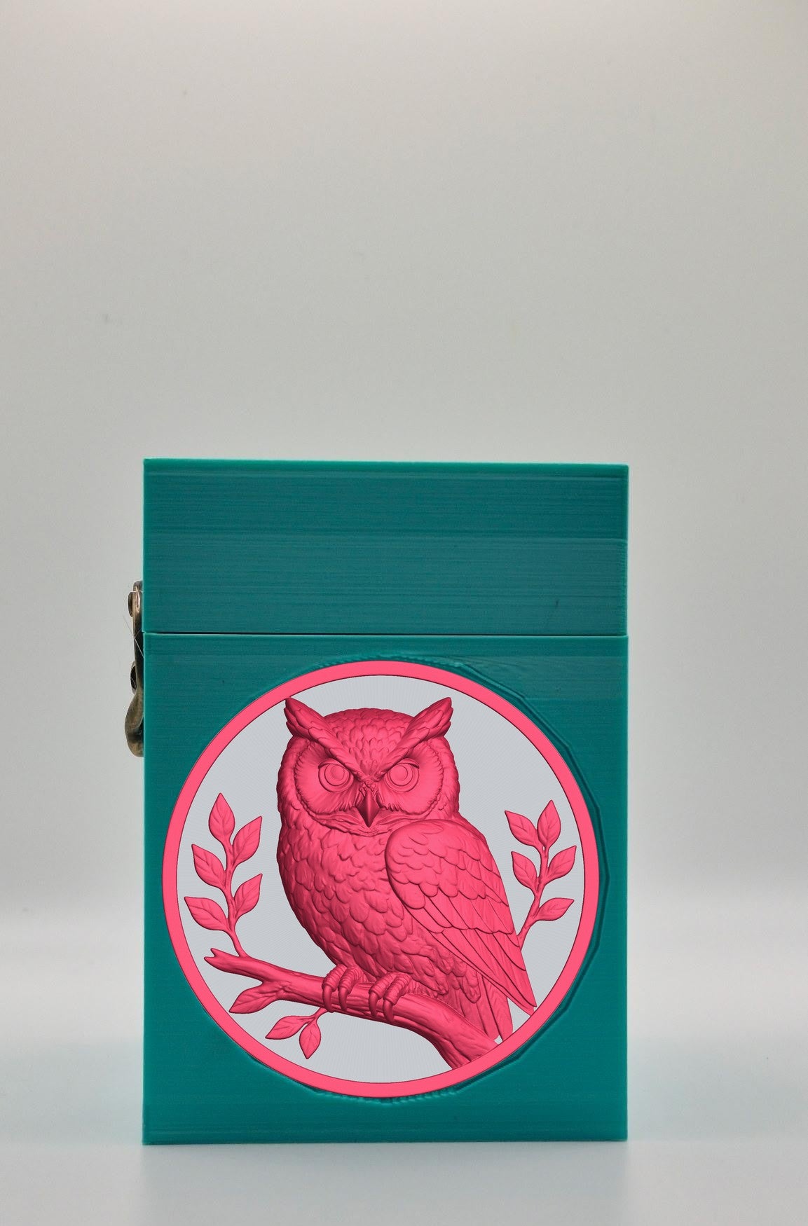 Owl Card Box — Green