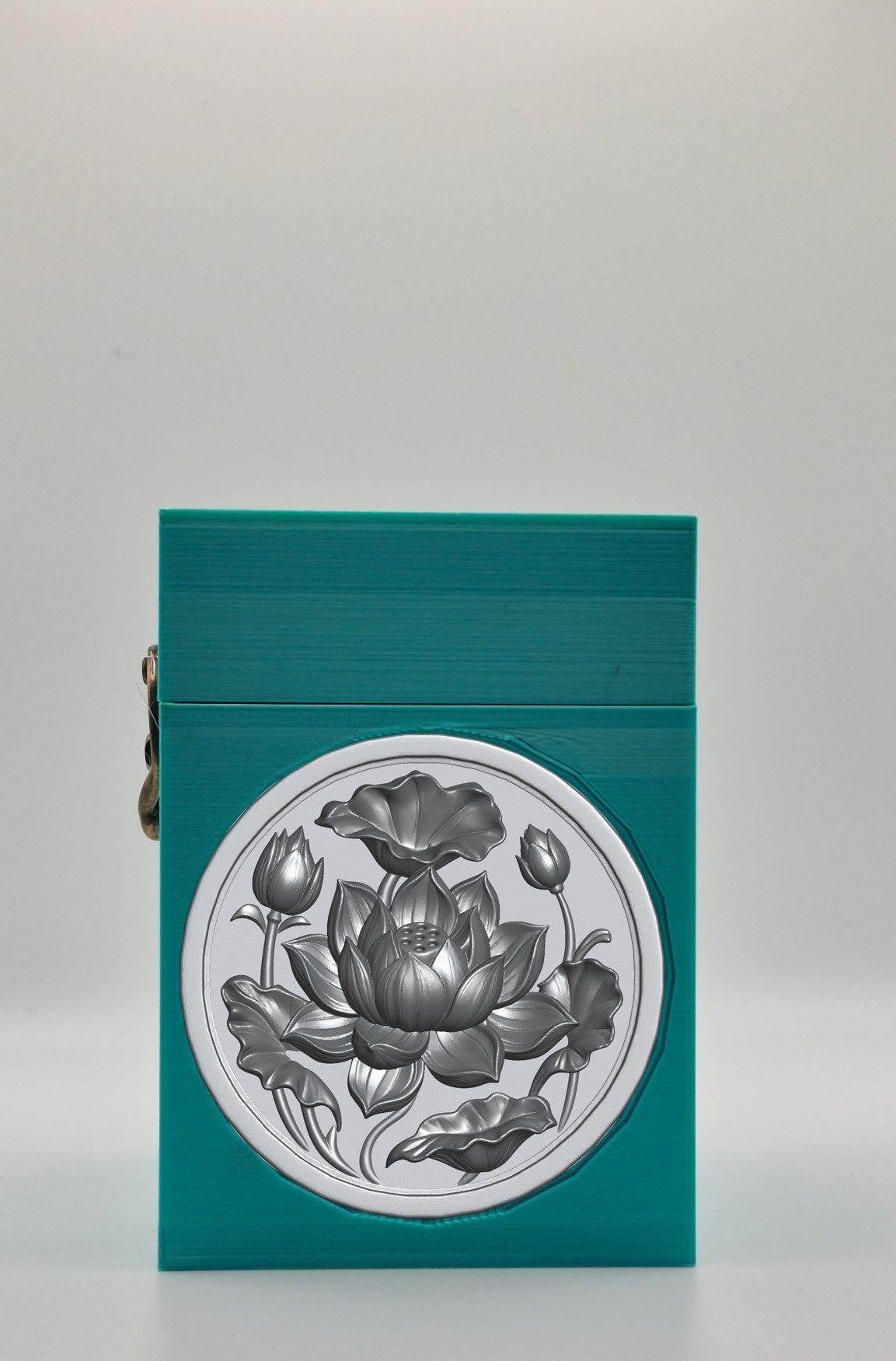 Lotus Card Box — Green