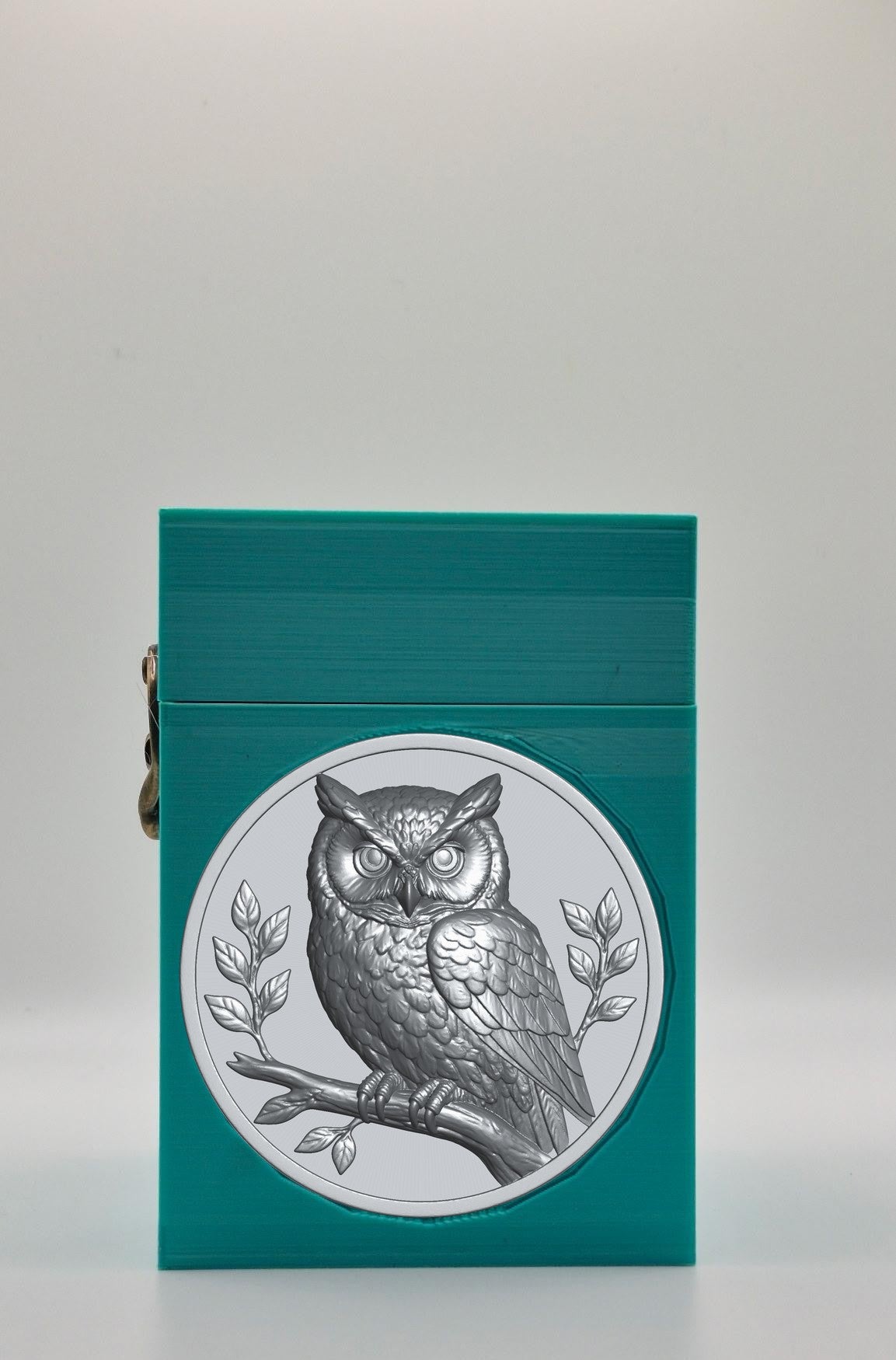 Owl Card Box — Green