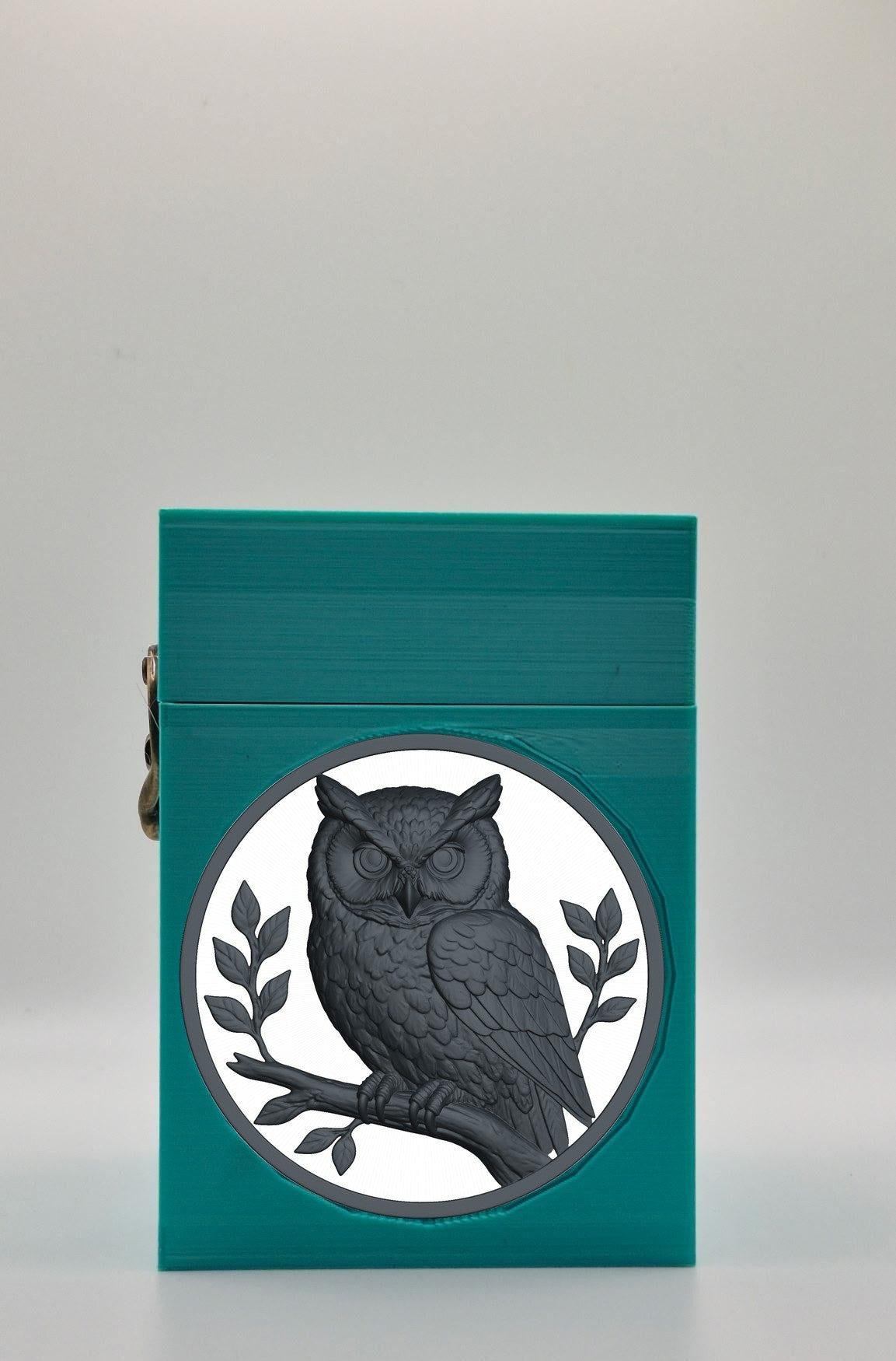 Owl Card Box — Green