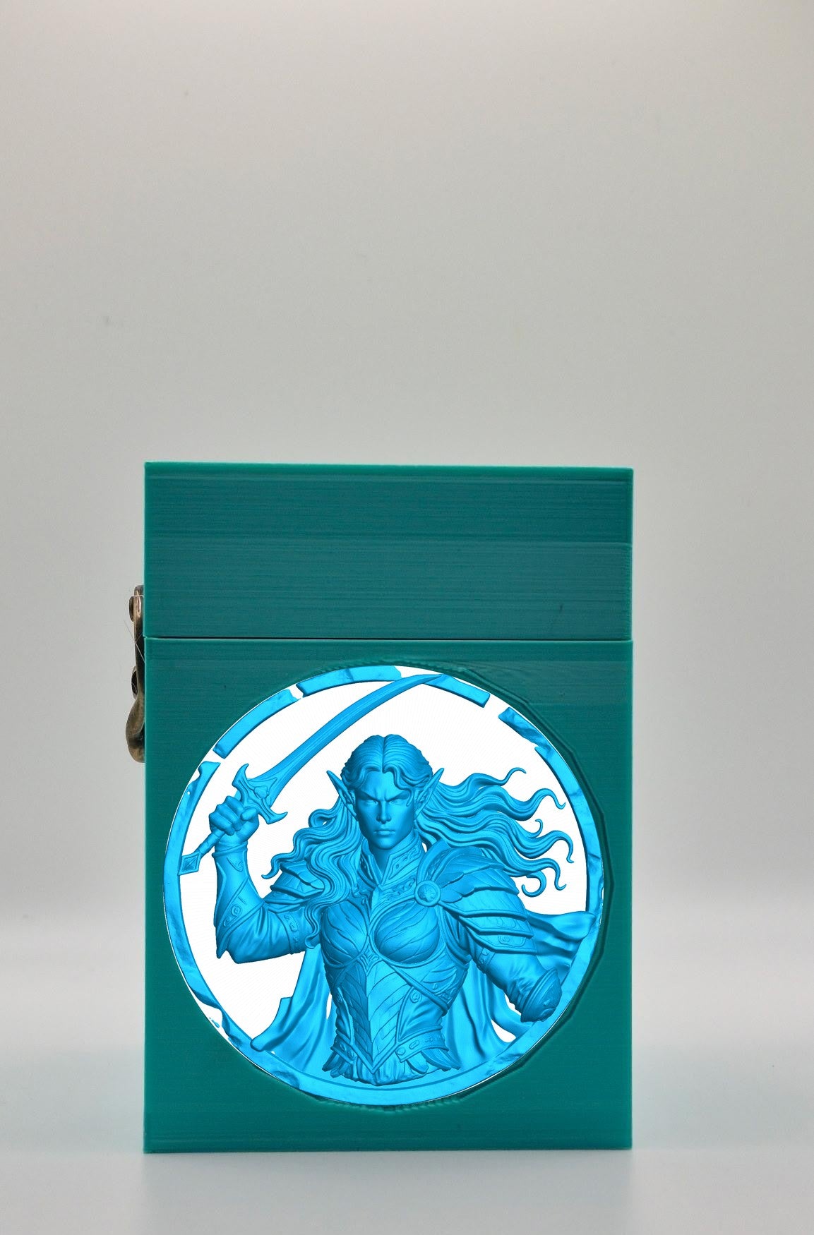 Elvish Warrior Card Box — Green