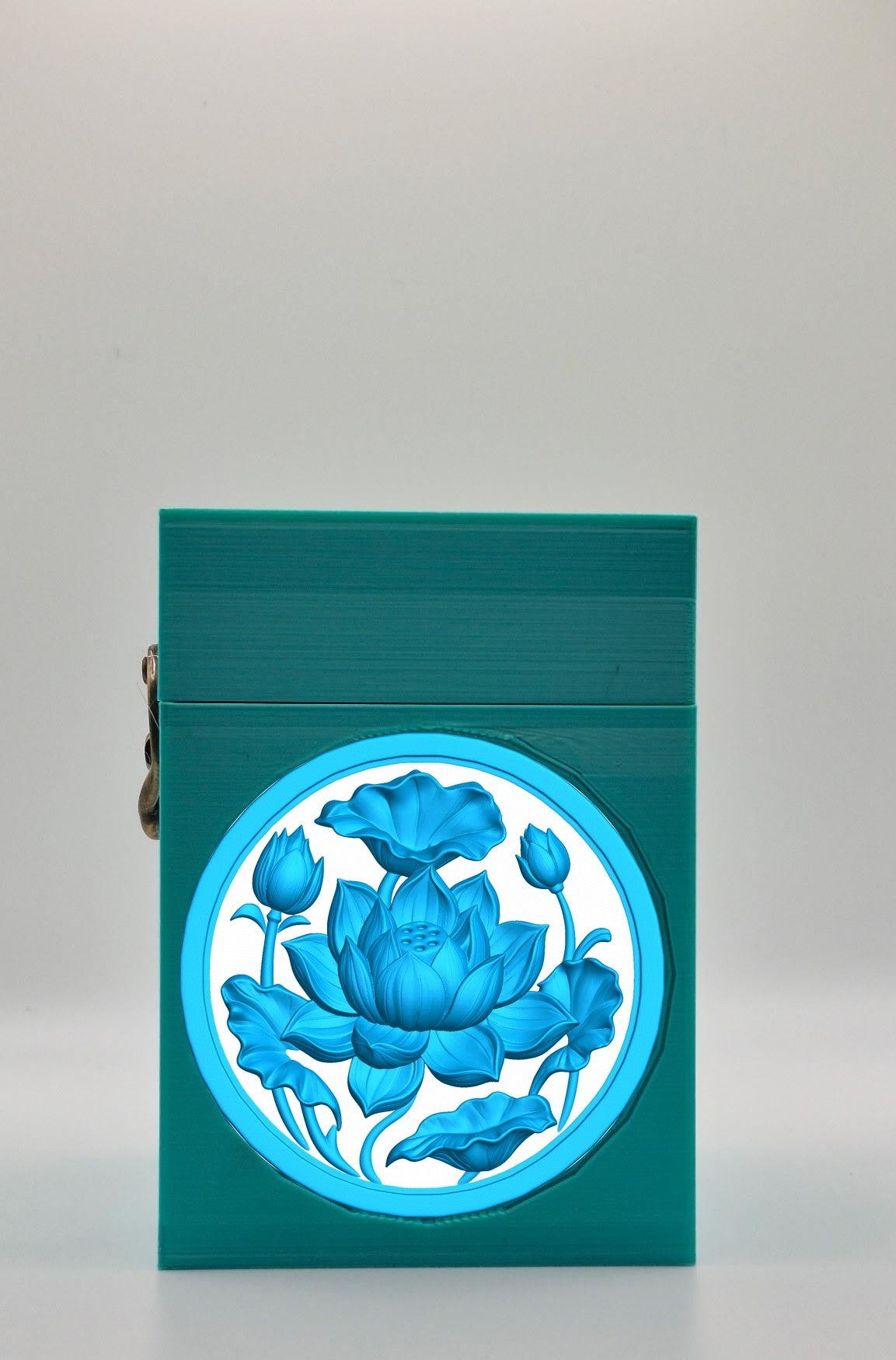 Lotus Card Box — Green