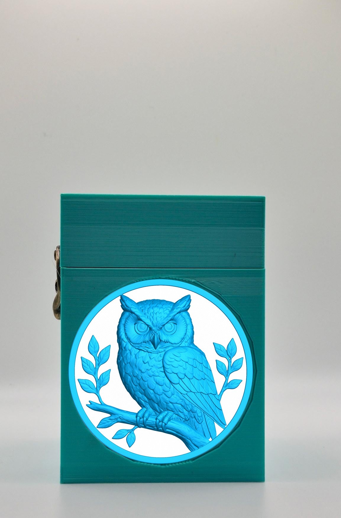 Owl Card Box — Green