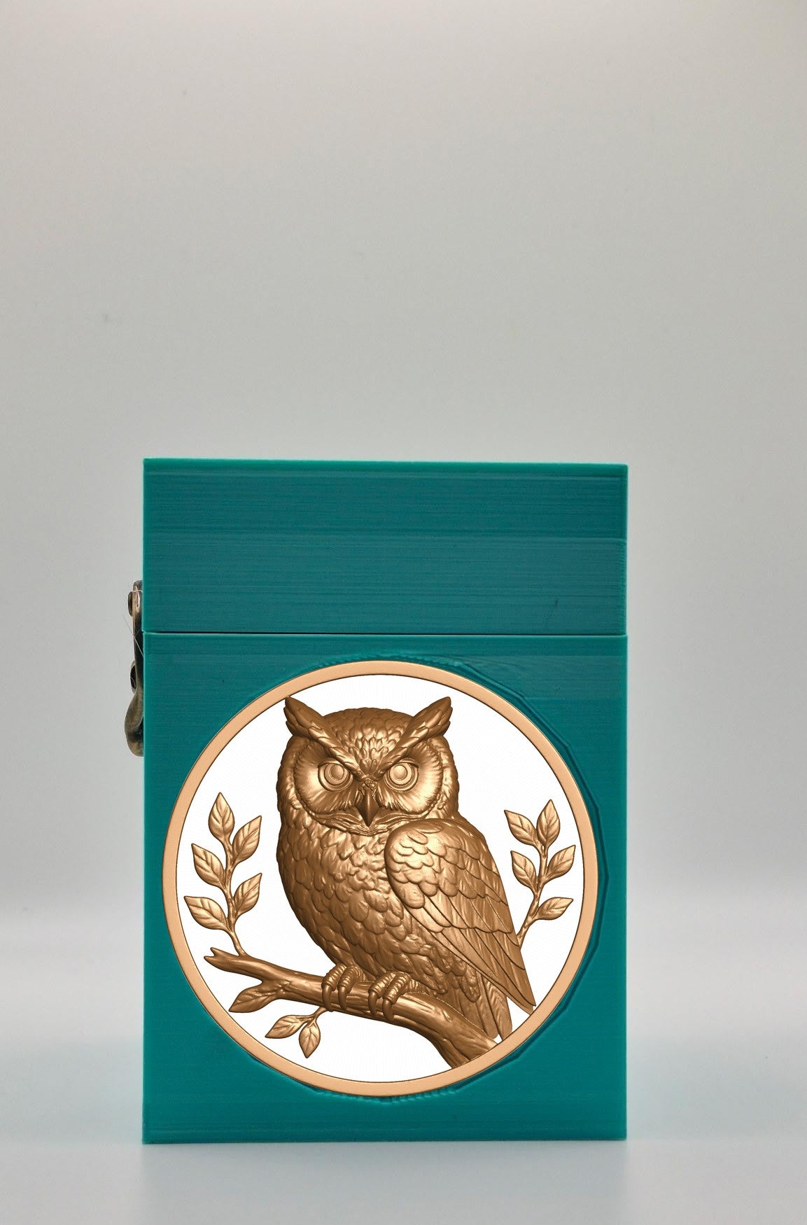 Owl Card Box — Green