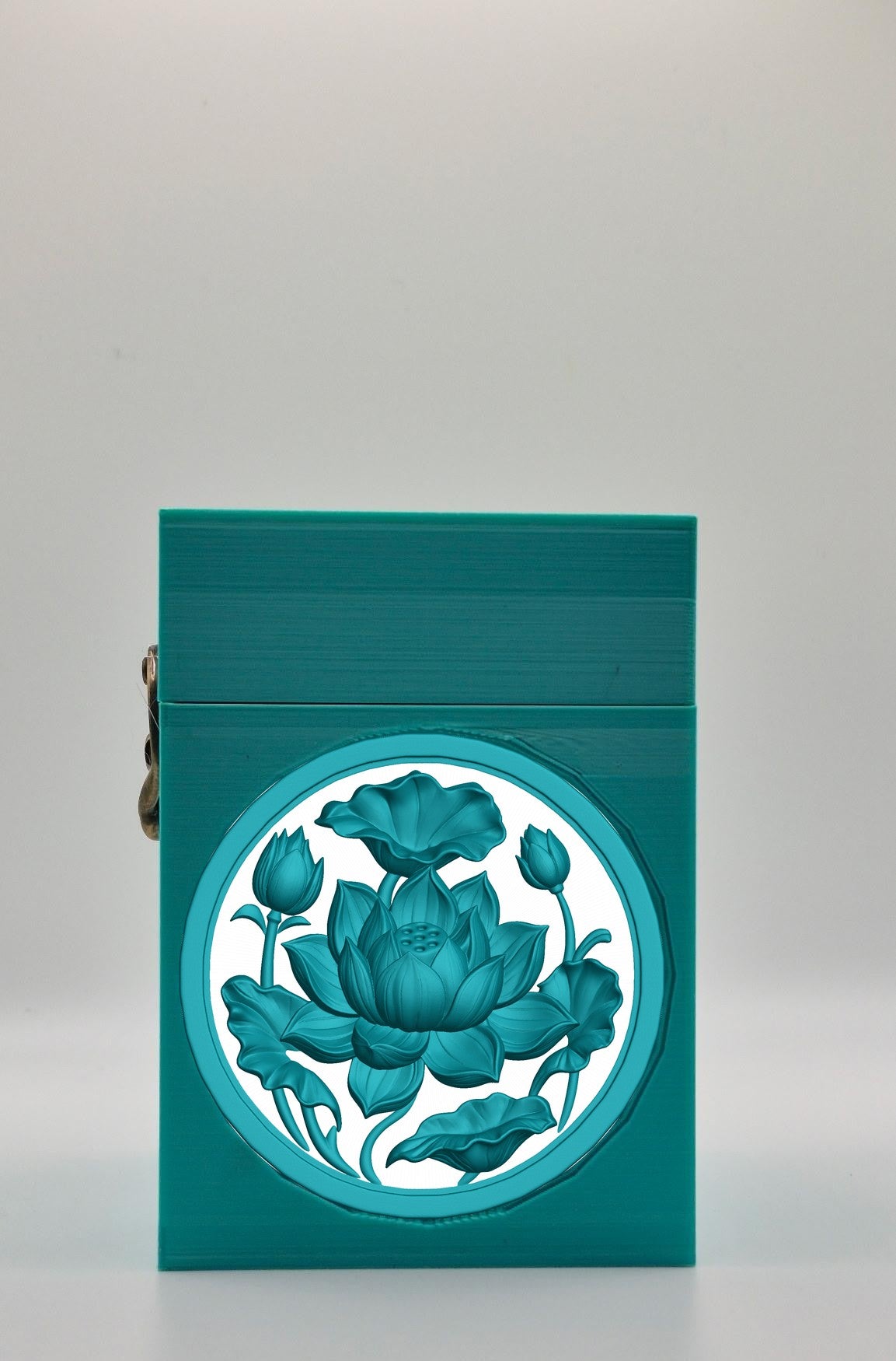 Lotus Card Box — Green