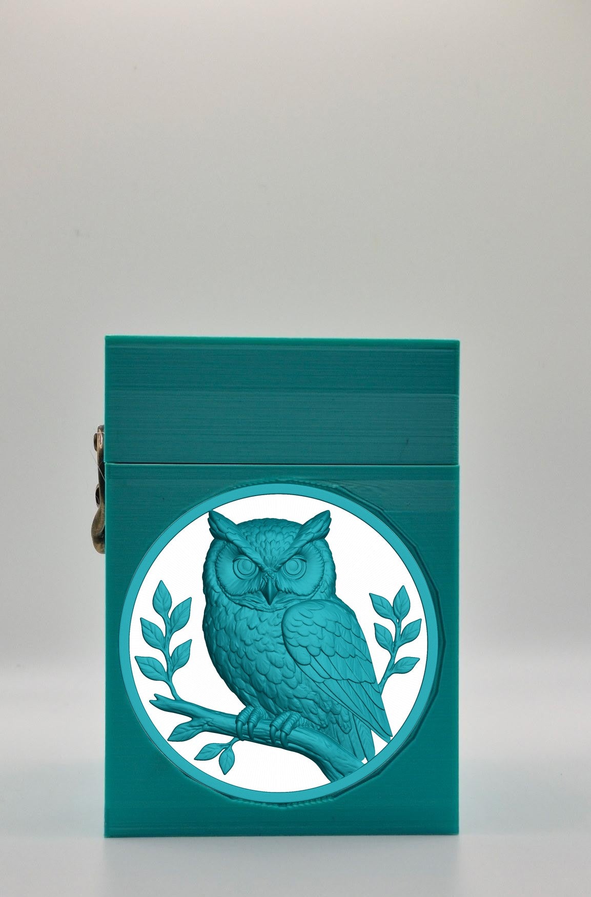 Owl Card Box — Green