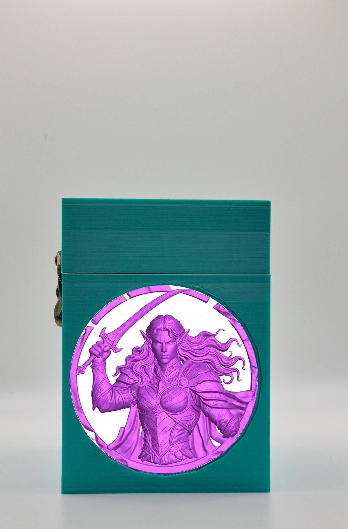 Elvish Warrior Card Box — Green