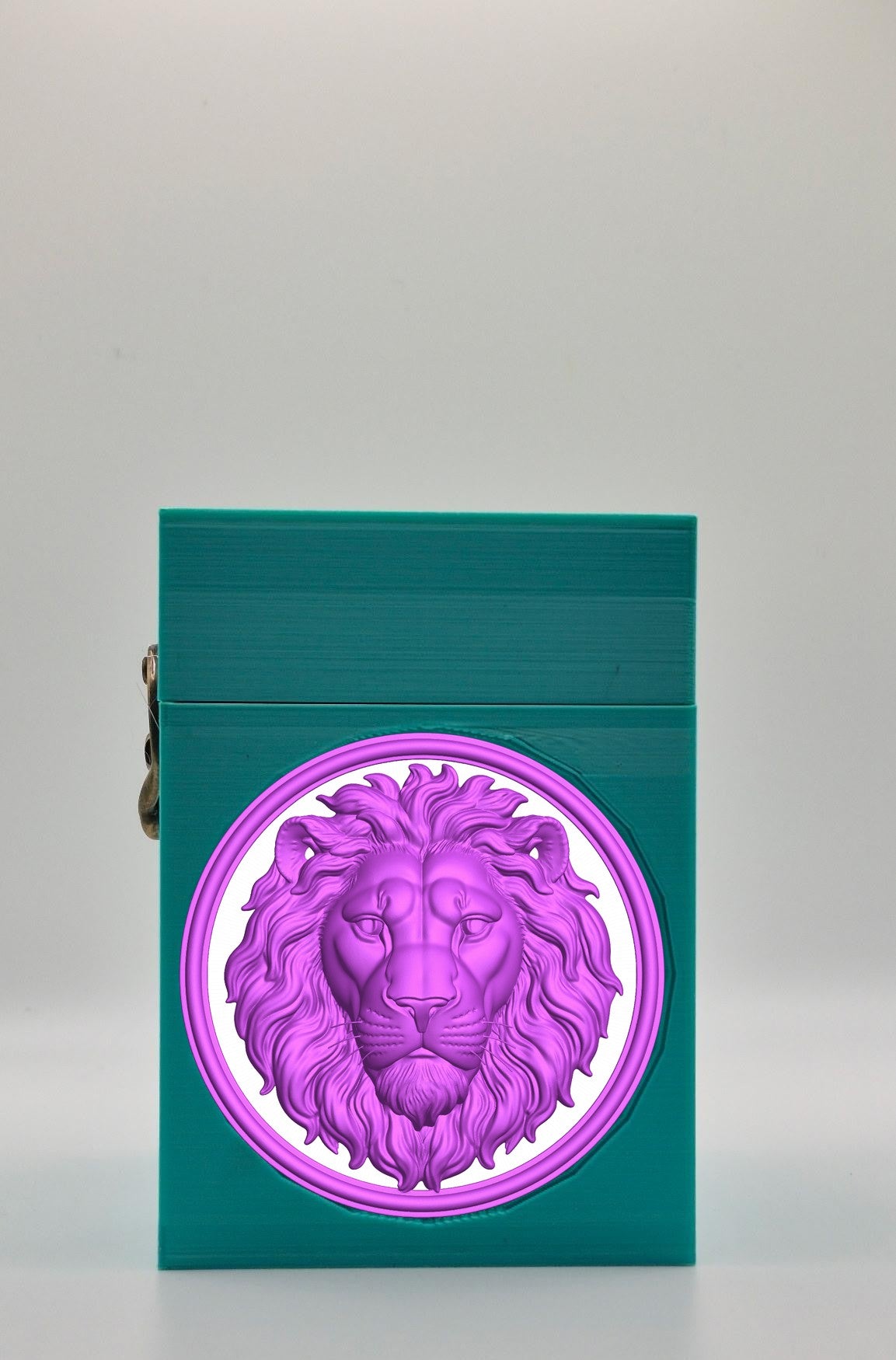 Lion Card Box — Green