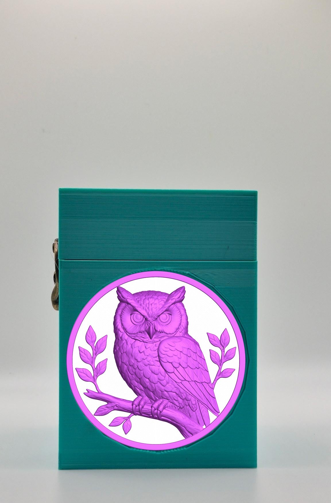 Owl Card Box — Green