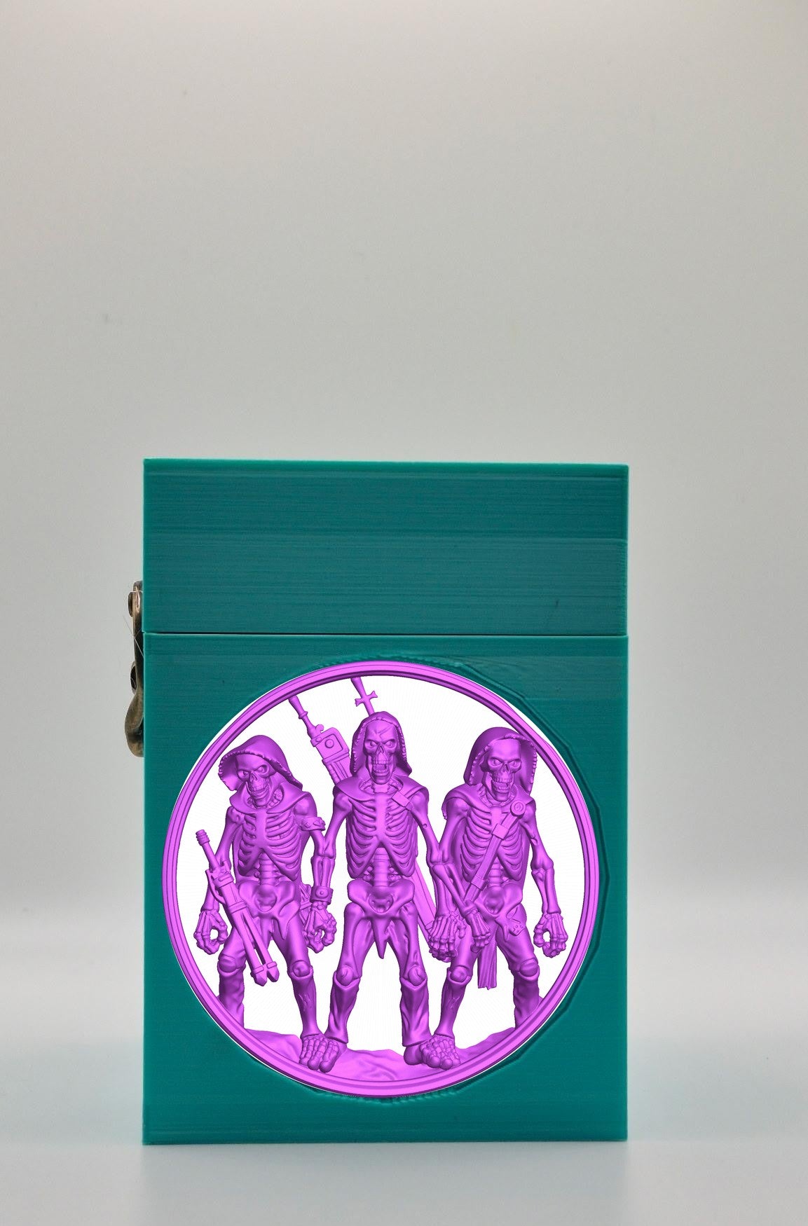 Skeleton Army Card Box — Green