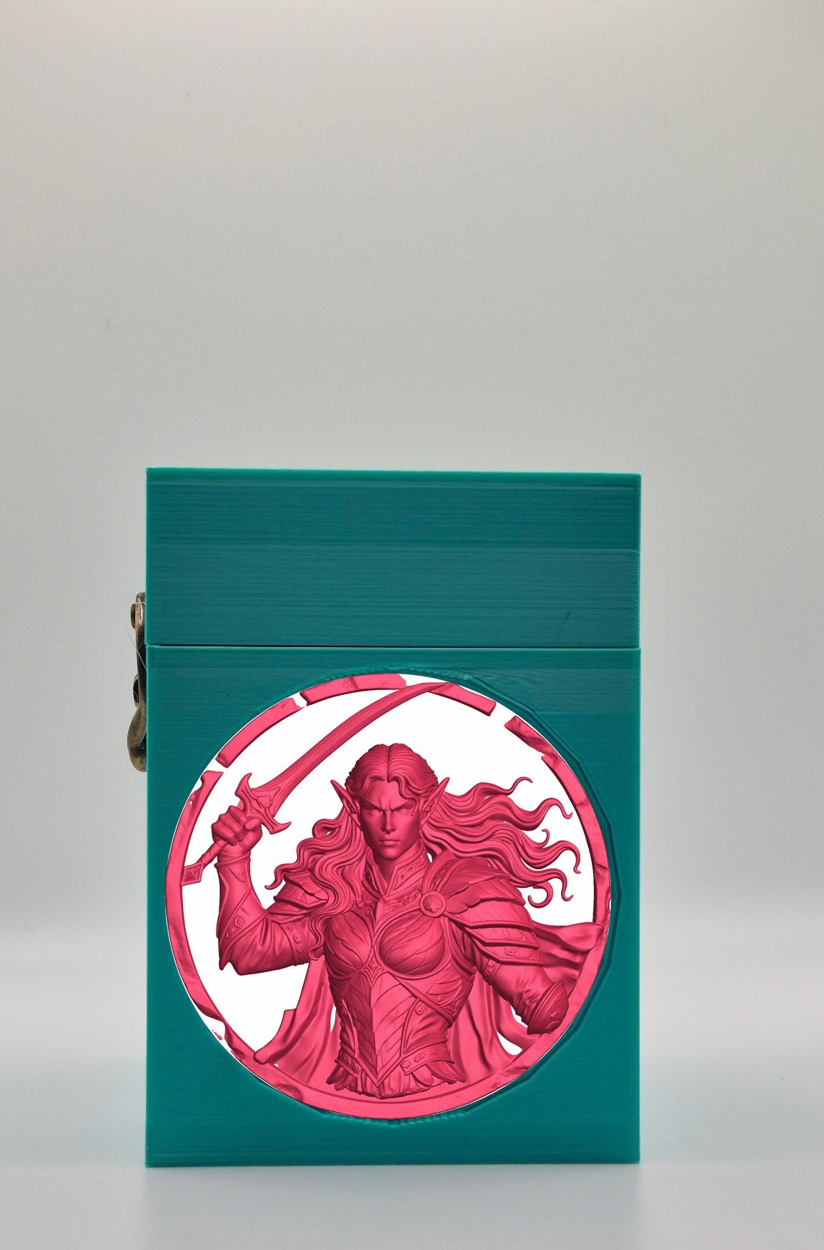 Elvish Warrior Card Box — Green