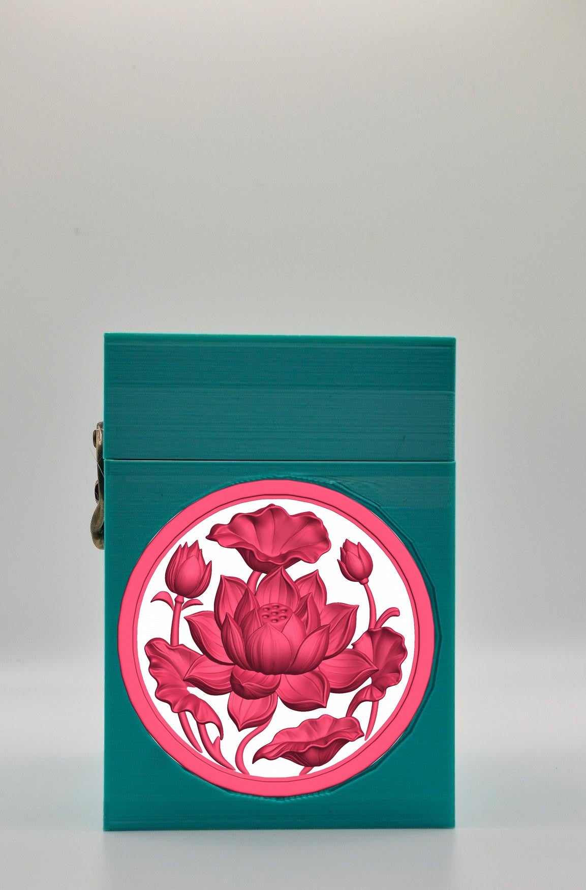 Lotus Card Box — Green
