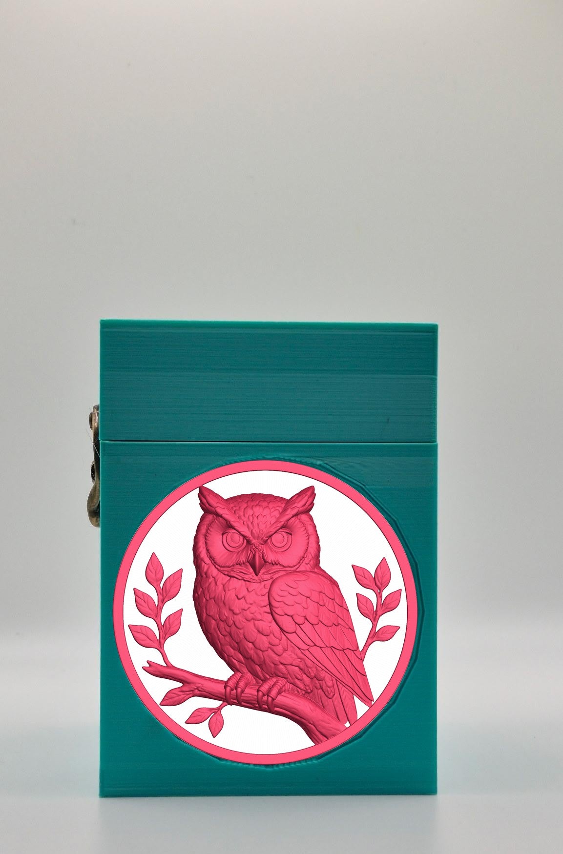 Owl Card Box — Green
