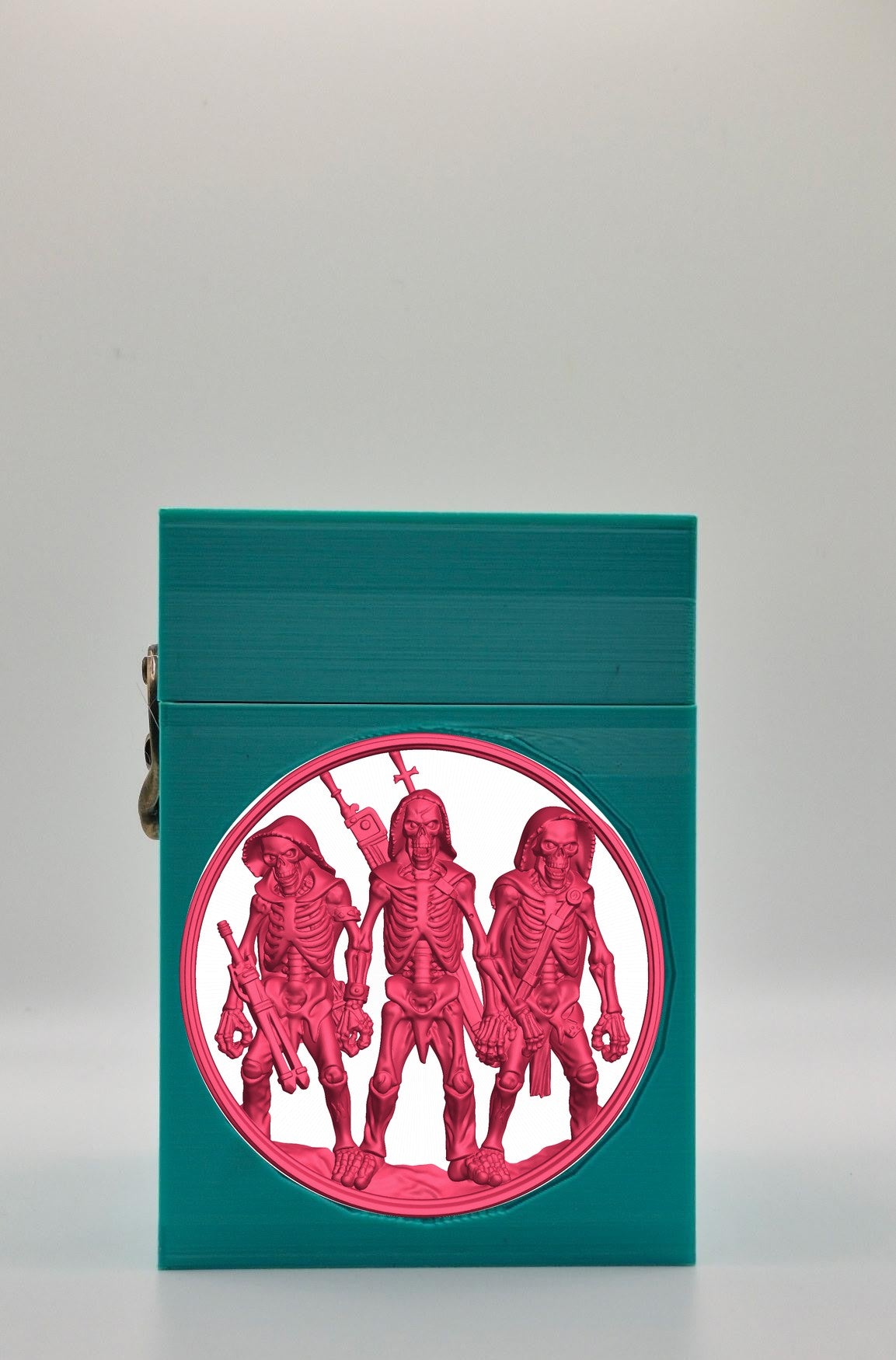 Skeleton Army Card Box — Green