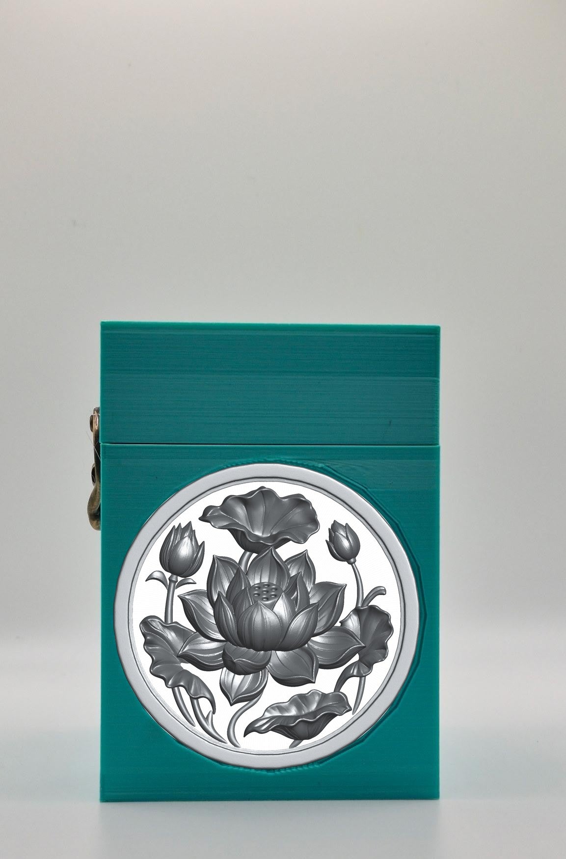 Lotus Card Box — Green