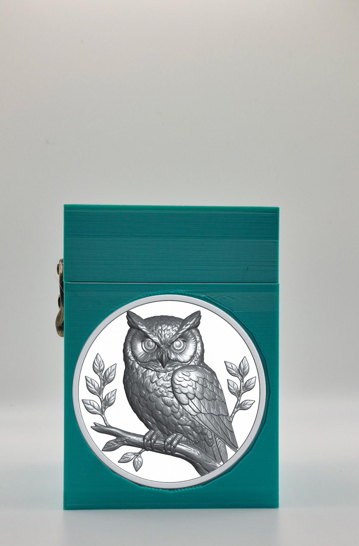 Owl Card Box — Green