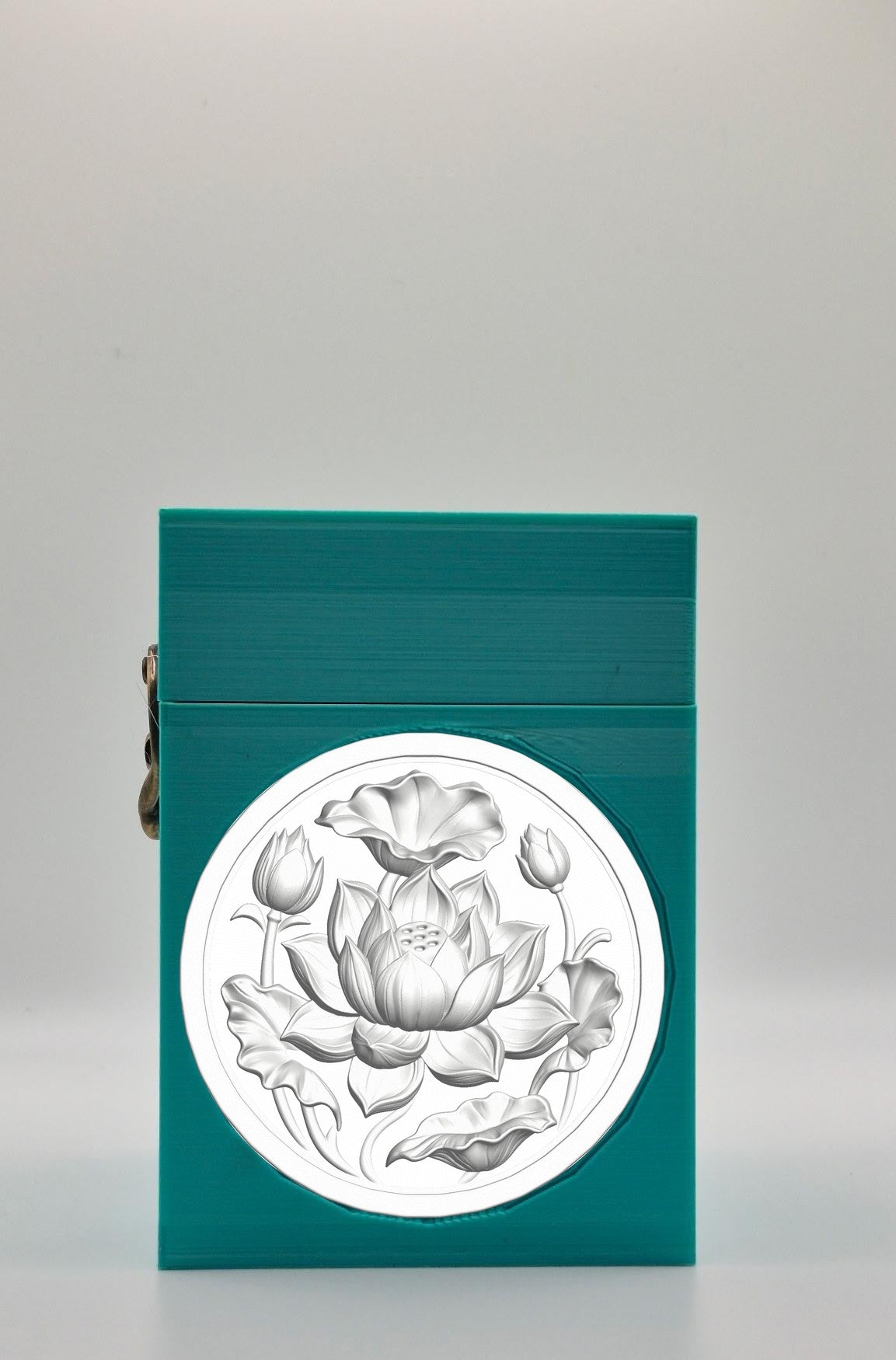 Lotus Card Box — Green